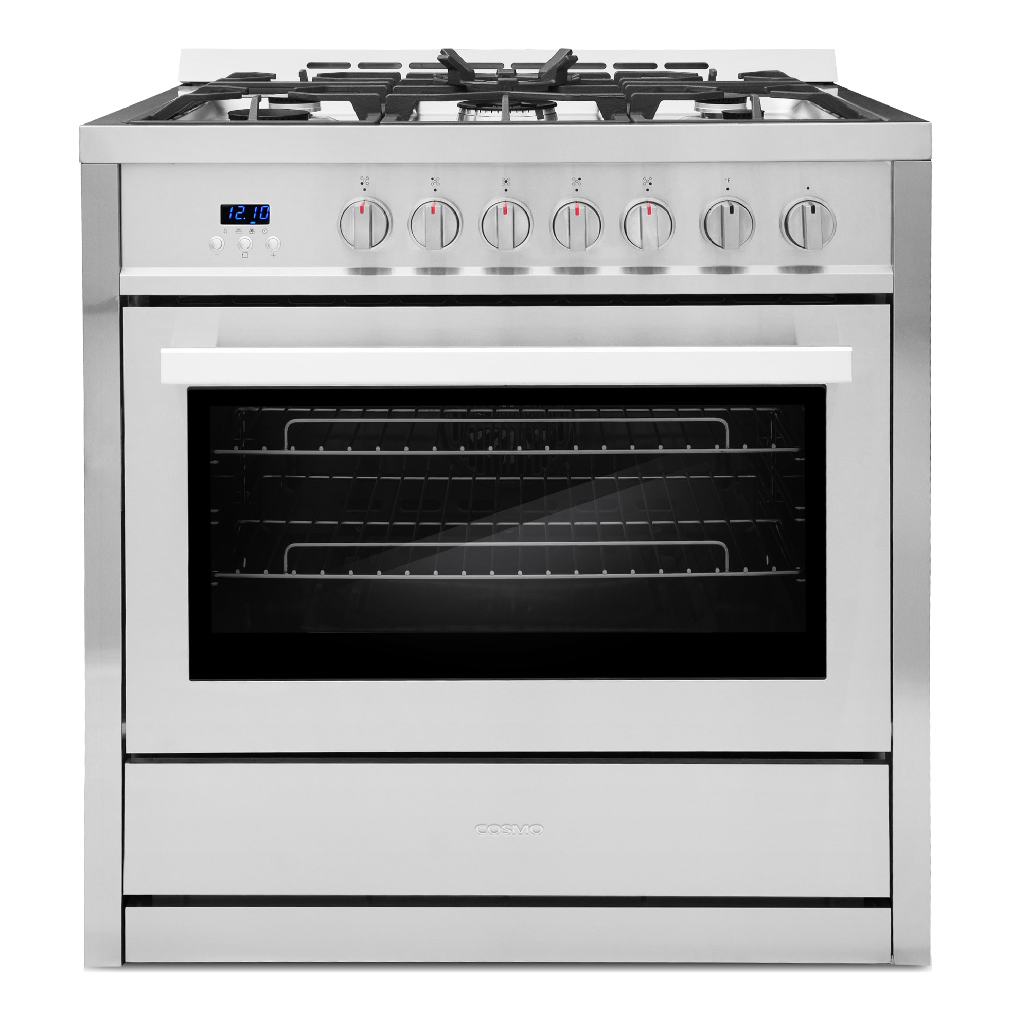 Cosmo 24-in Single Electric Wall Oven True Convection (Stainless