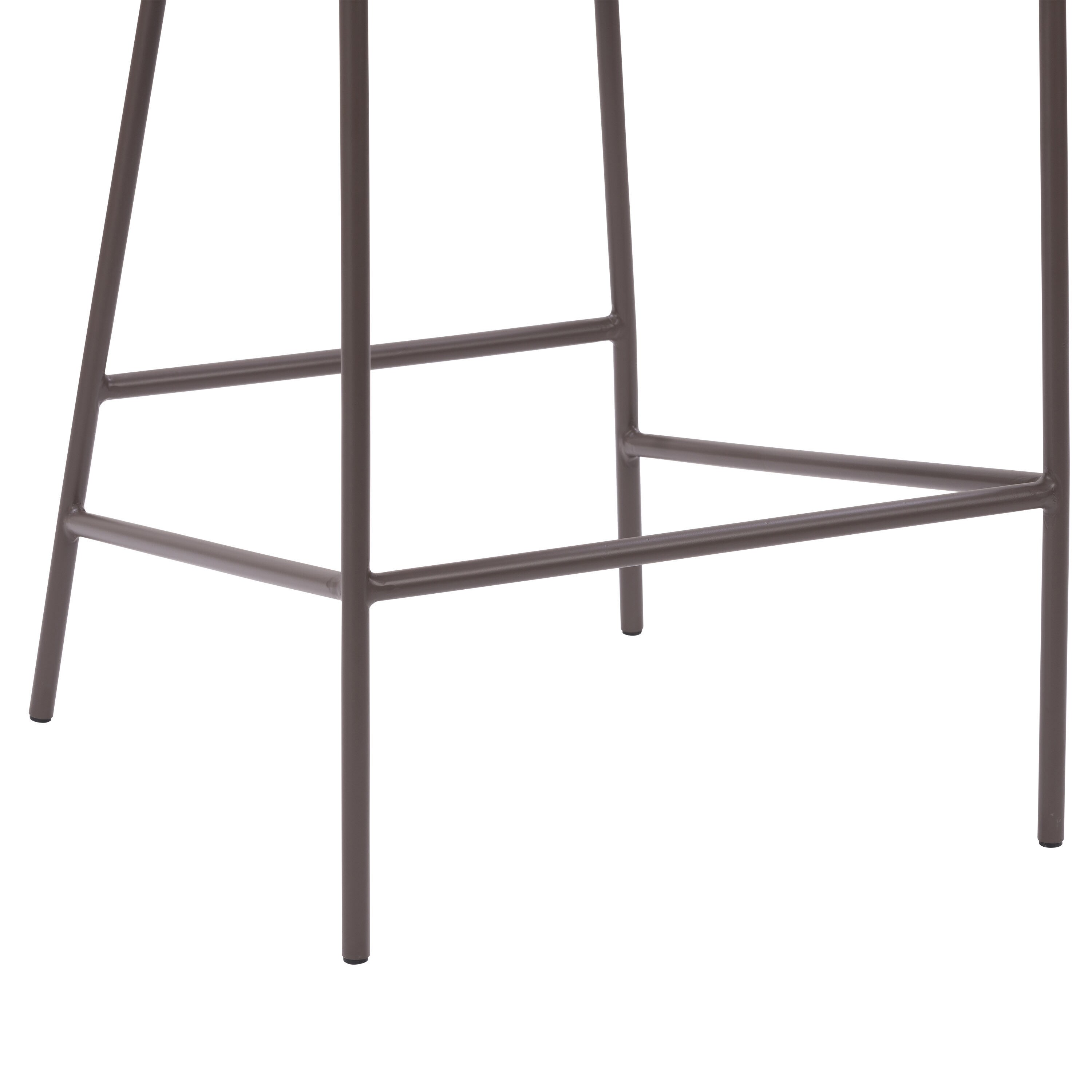 Blakeley 28'' Light Gray Twill Counter Stool with Iron Legs