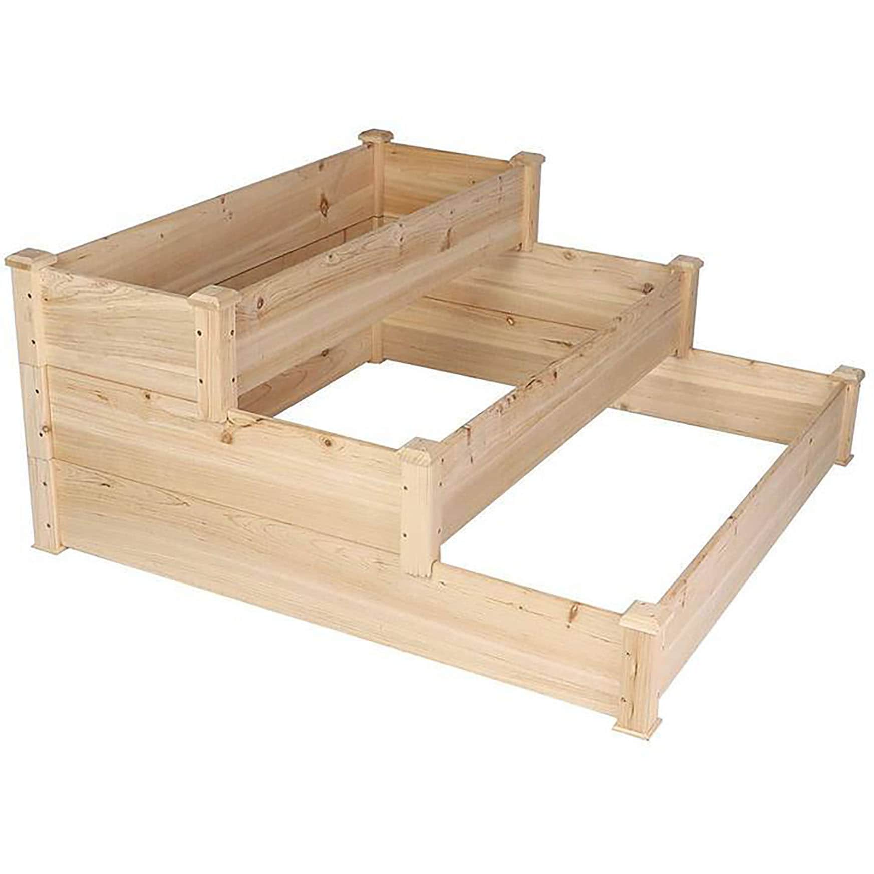 Damerin TSLJL017 46.5-in W x 47-in L x 22-in H Natural Galvanized Metal Raised Garden Bed