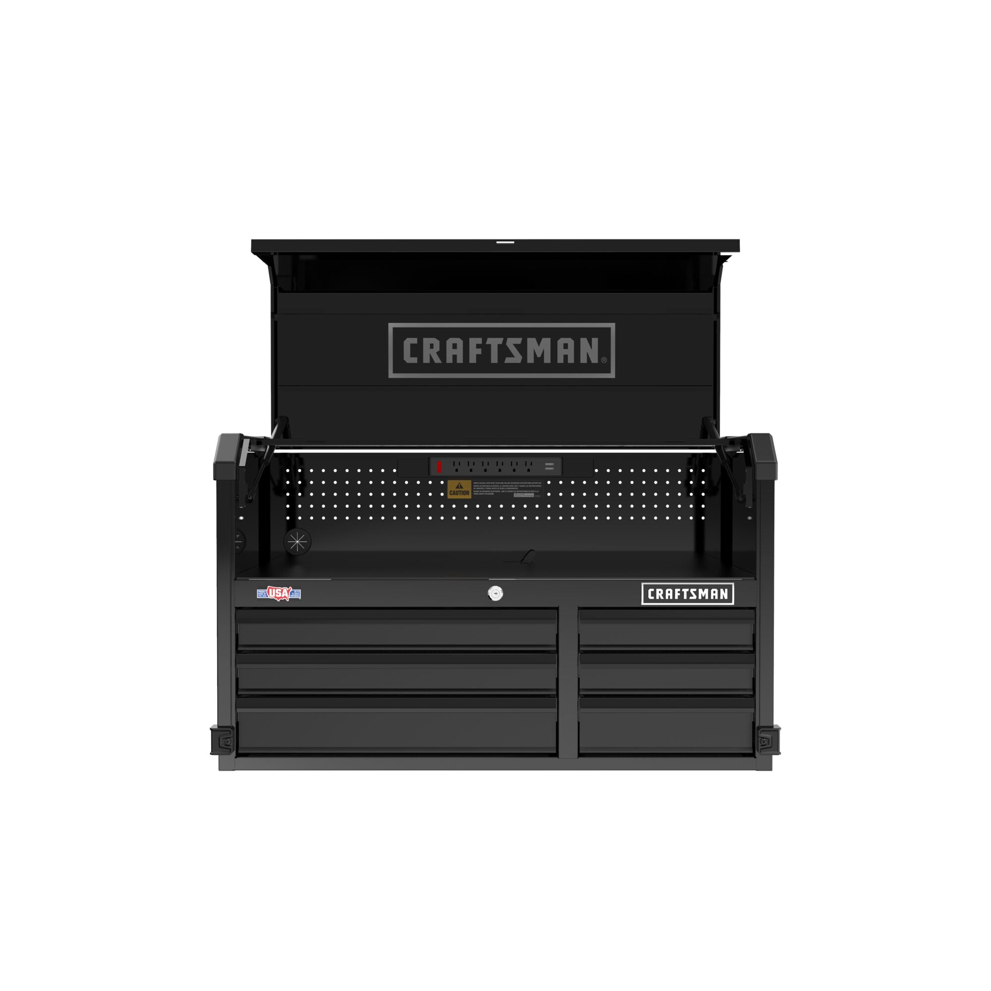 Craftsman Premium 2000 Series 405 In W X 245 In H 6 Drawer Steel Tool Chest Black 1561