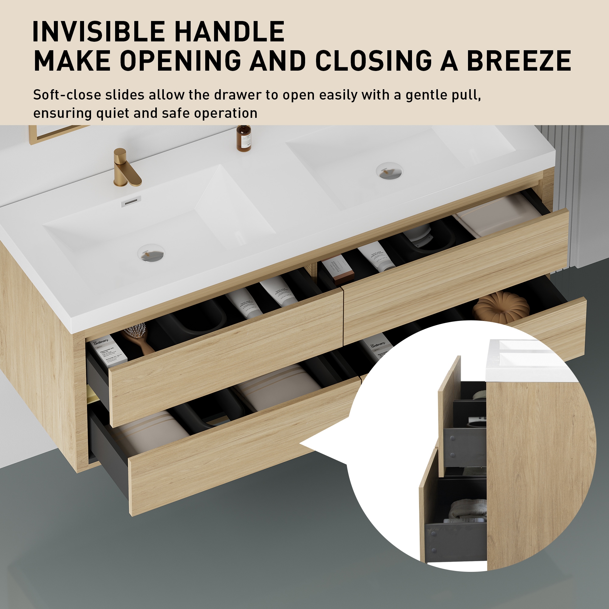 CASAINC WF-JMJ-BCB 1342R WH Bath-Vanity-Combo - View #6