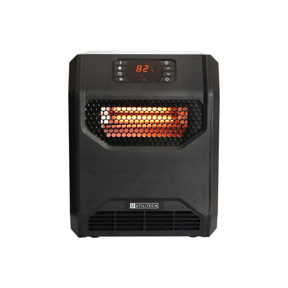 Utilitech Up to 1500-Watt Infrared Quartz Cabinet Indoor Electric Space  Heater with Thermostat and Remote Included in the Electric Space Heaters  department at