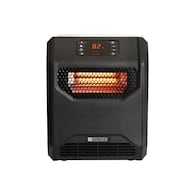 Up to 1500-Watt Infrared Quartz Cabinet Indoor Electric Space Heater with Thermostat and Remote Included