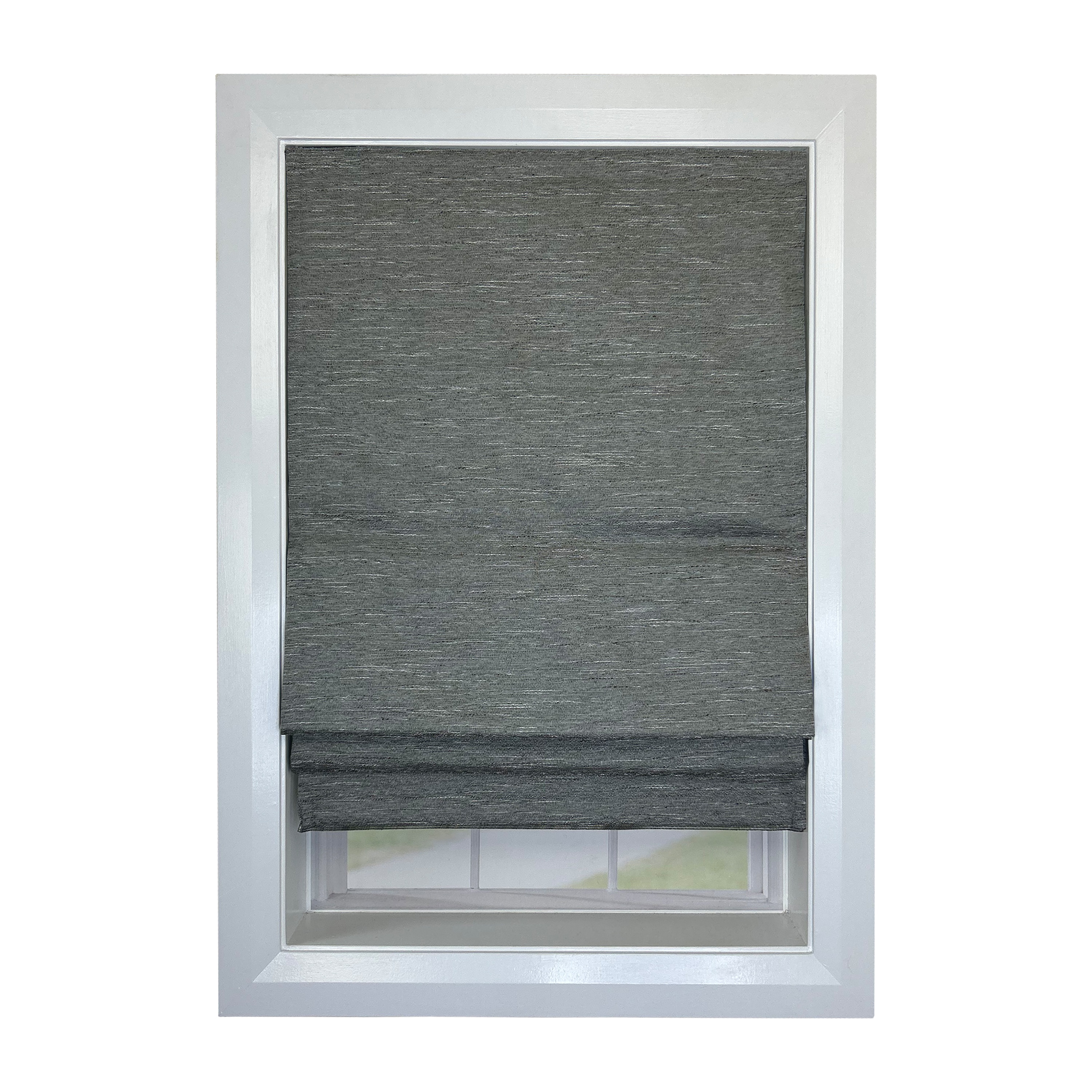 Versailles Home Fashions CRS014872-908 48-in x 72-in Ash Grey Room Darkening Blackout Cordless Roman shade