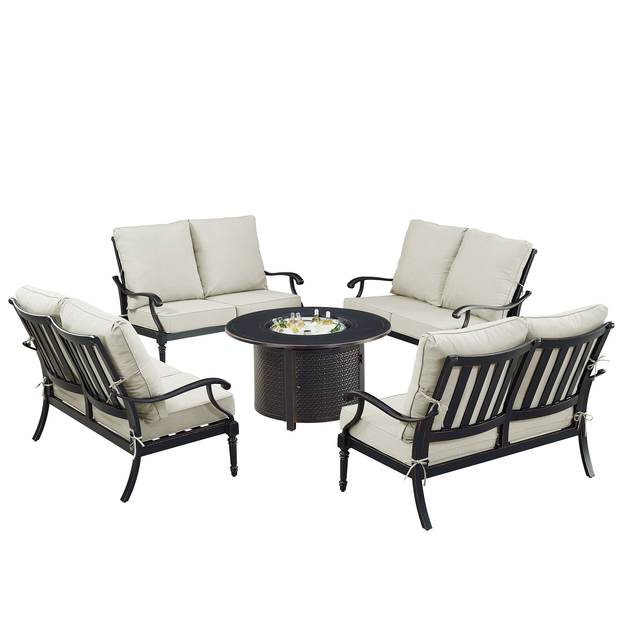Oakland Living SHAO4LSMATERALGCUIBA Patio-Conversation-Sets - View #4