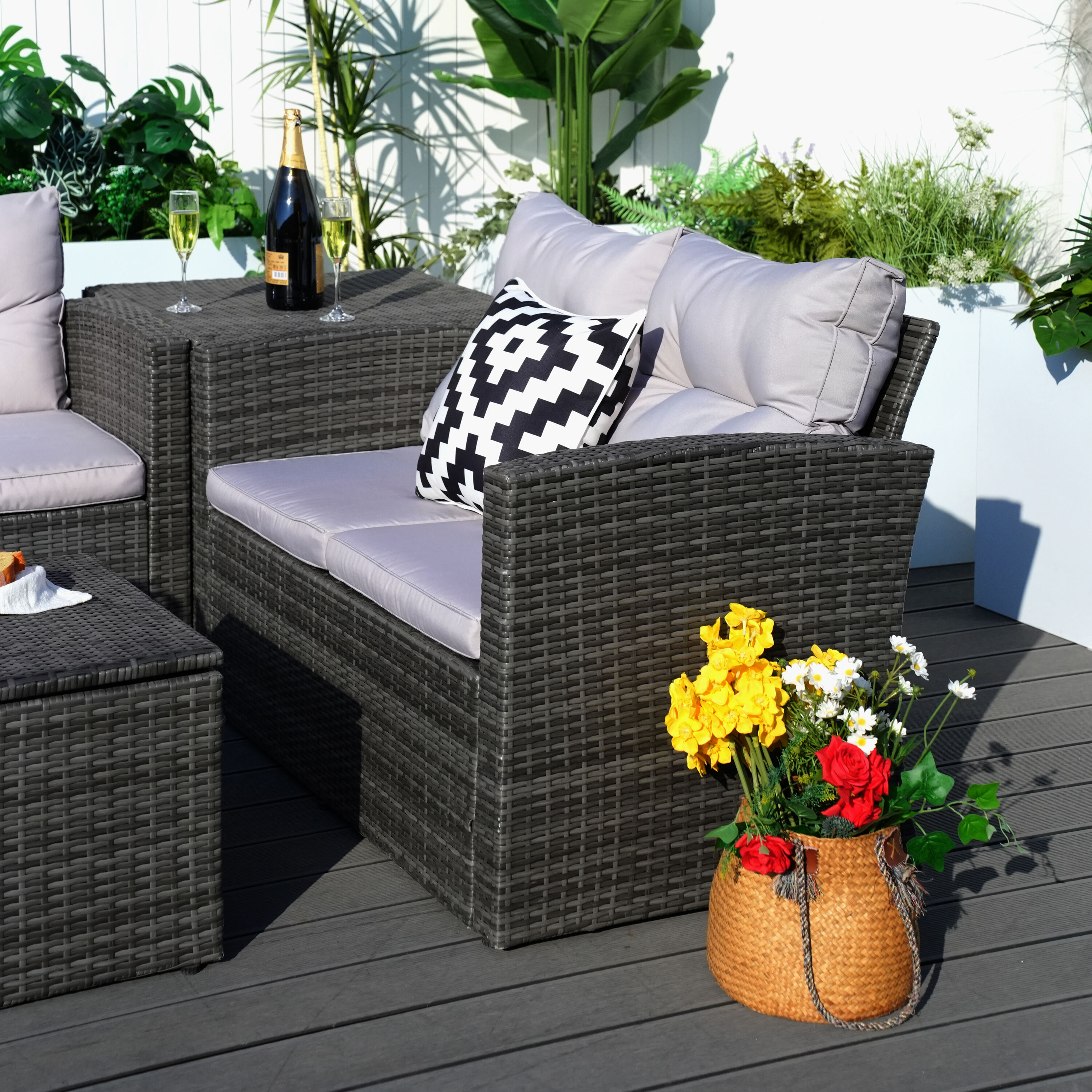 Moda Furnishings MOS-1503-G Patio-Conversation-Sets - View #8