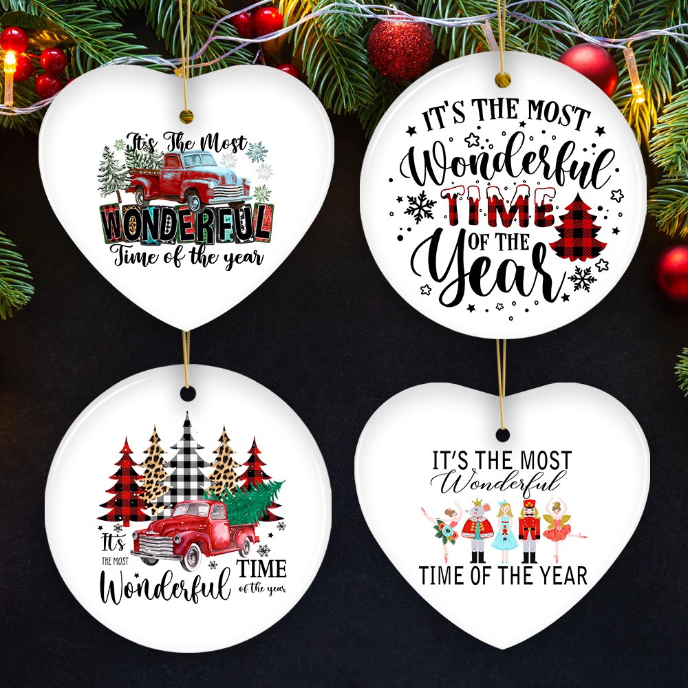 OrnamentallyYou B182 Its the Most Wonderful Time of the Year Christmas Ornament Bundle