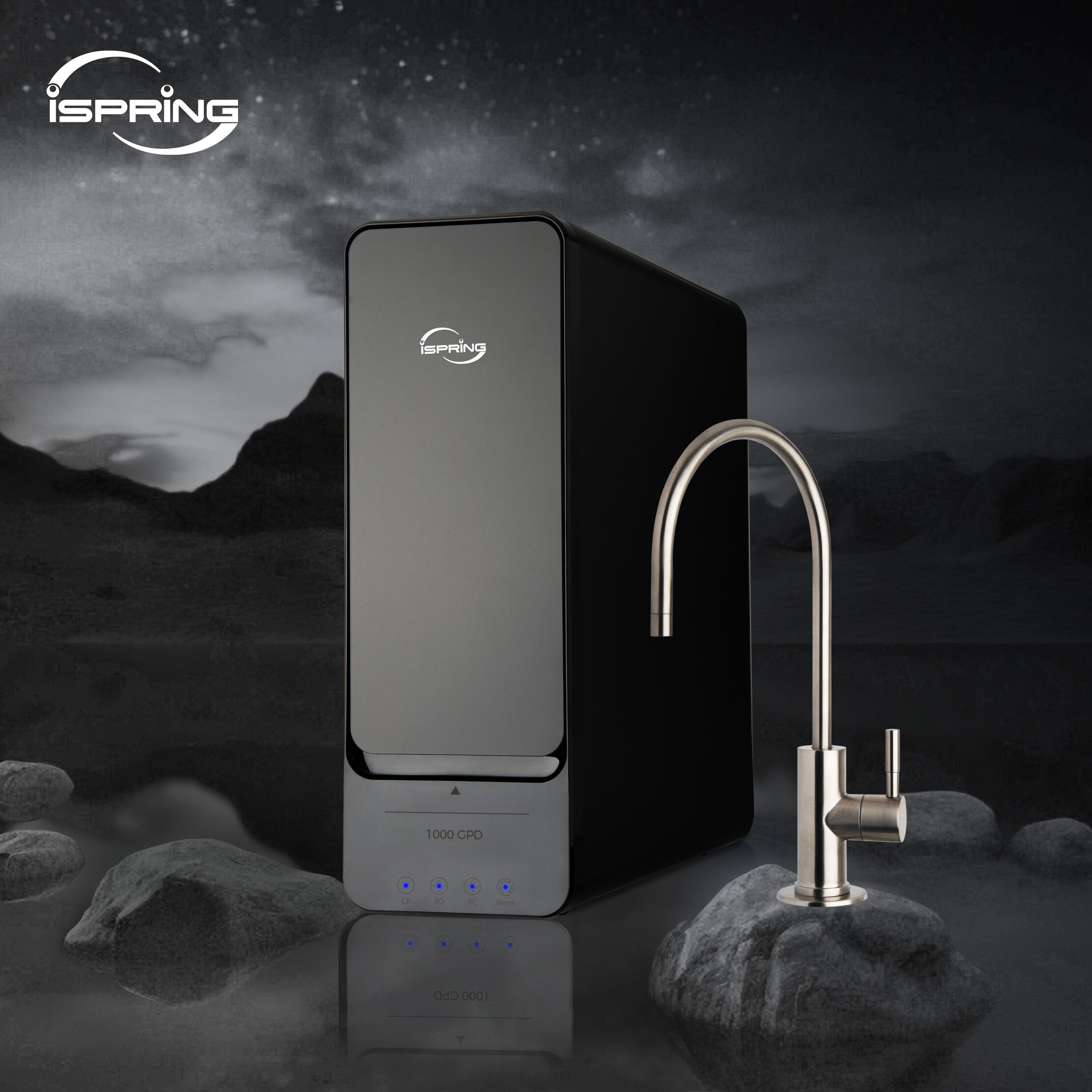 iSpring RO1000-BN RO1000-BN Triple-stage Multi-method Reverse Osmosis Filtration System