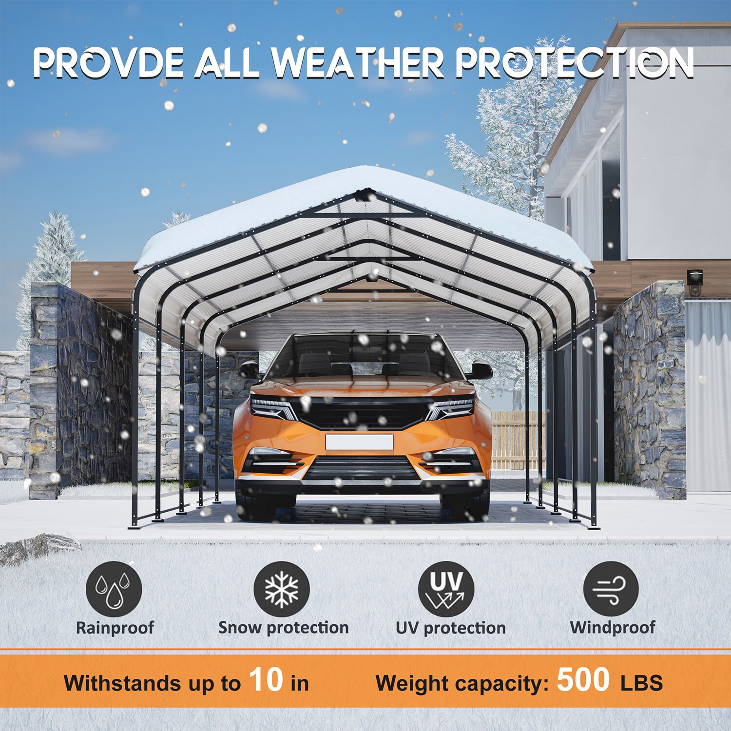 GZMR GM-QFW-00005 Carport-Covers - View #8