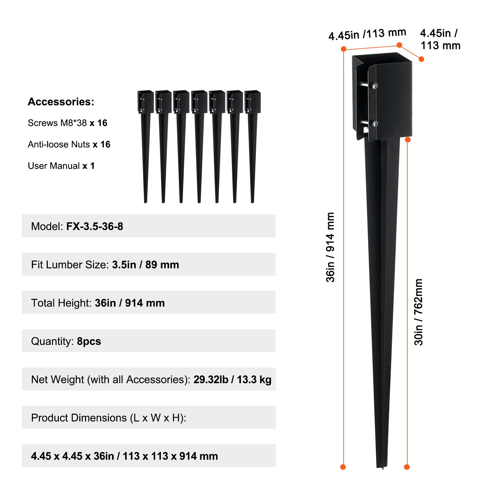 VEVOR SCFXDD35YC3605493V0 b100230 - View #8