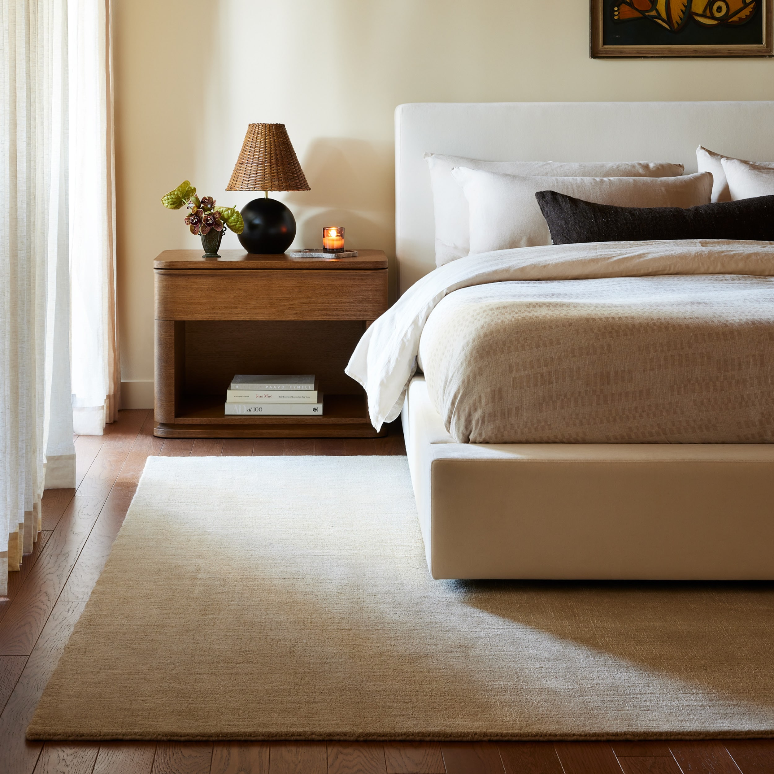 nuLOOM 200MTKZ01H-8010 Arrel Speckled Wool-Blend 8ft. x 10ft. Sand Area Rug