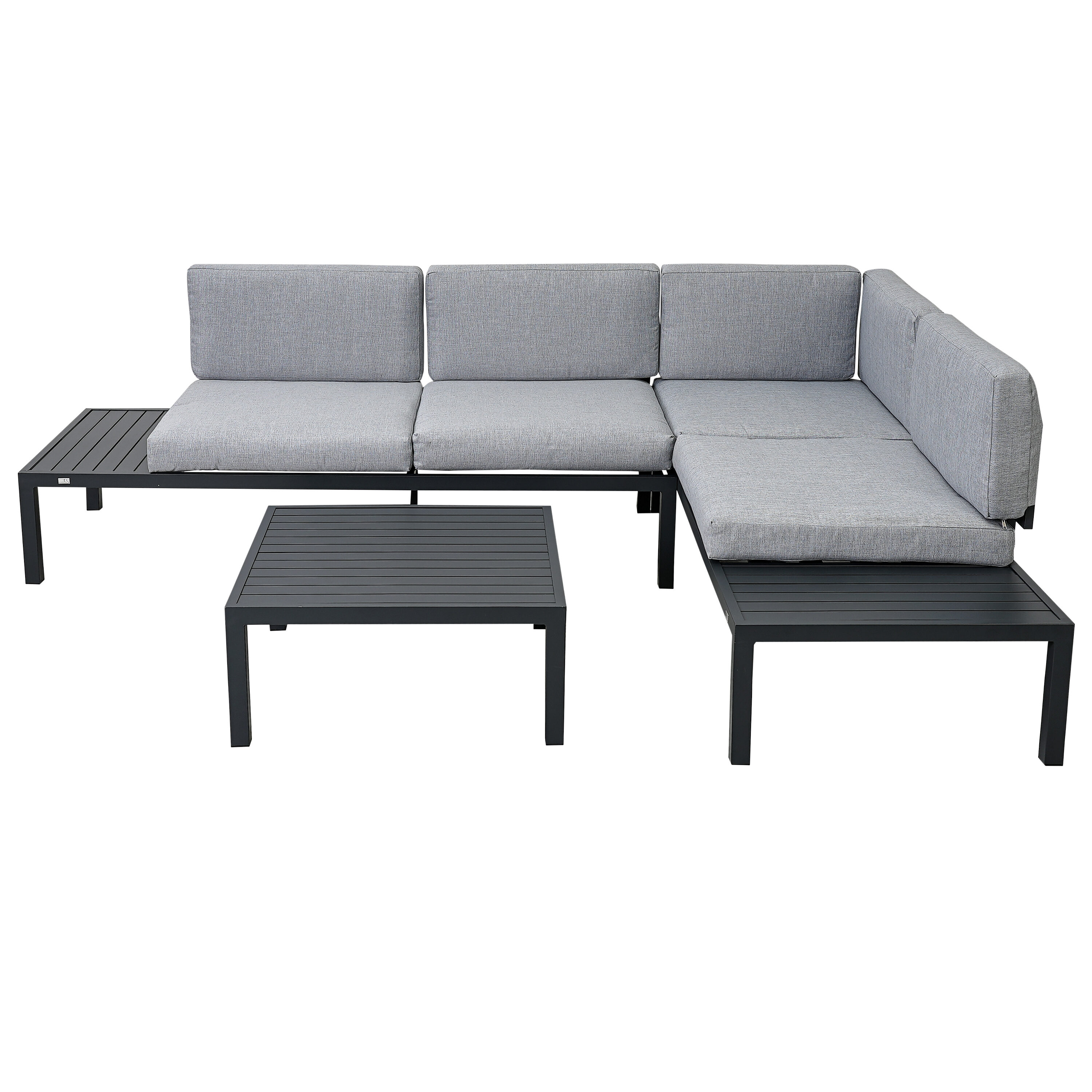 Flynama YC-V-5249AAE Outdoor 3-piece Aluminum Alloy Sectional Sofa Set