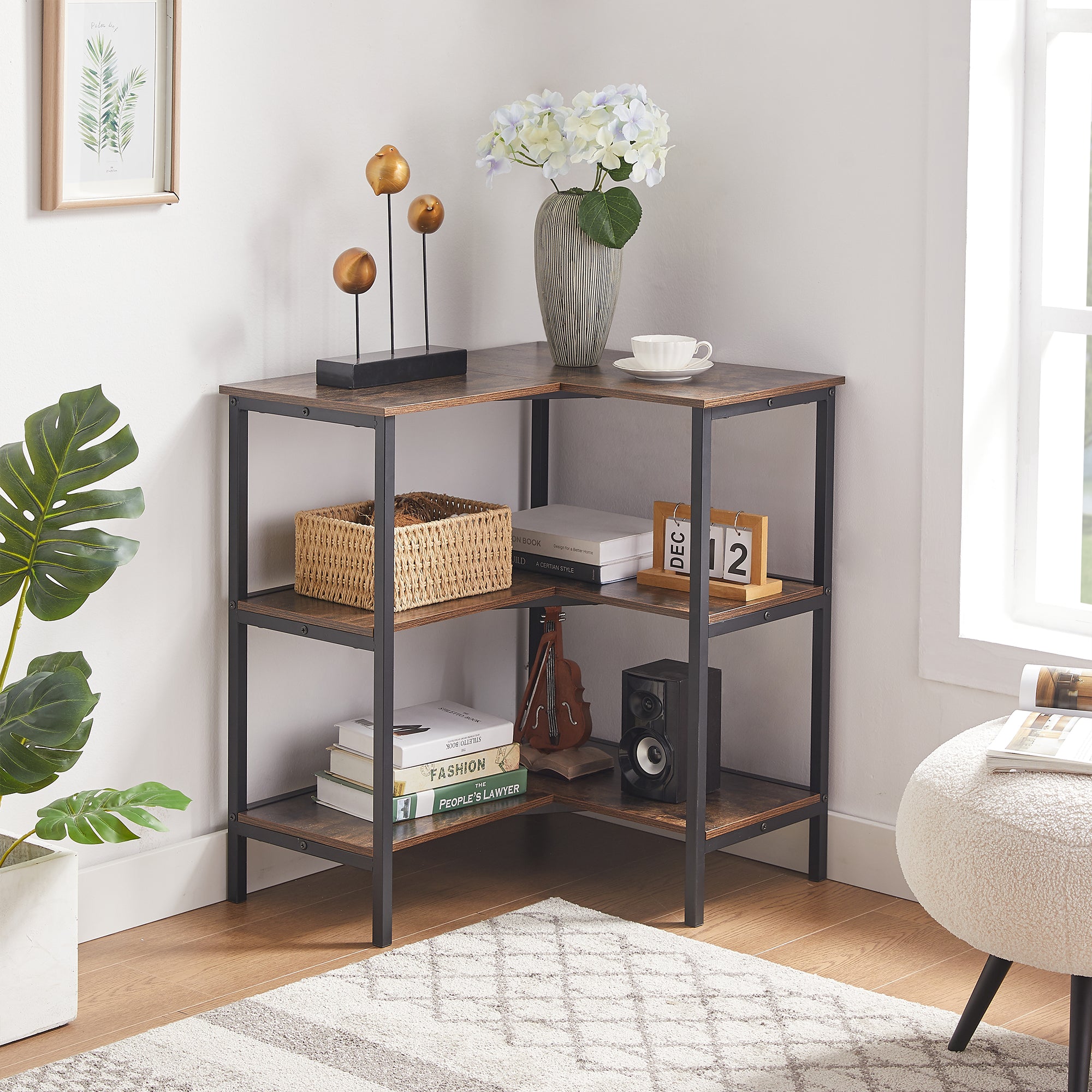 Vecelo LOE-CS18-BRN bookcases - View #2