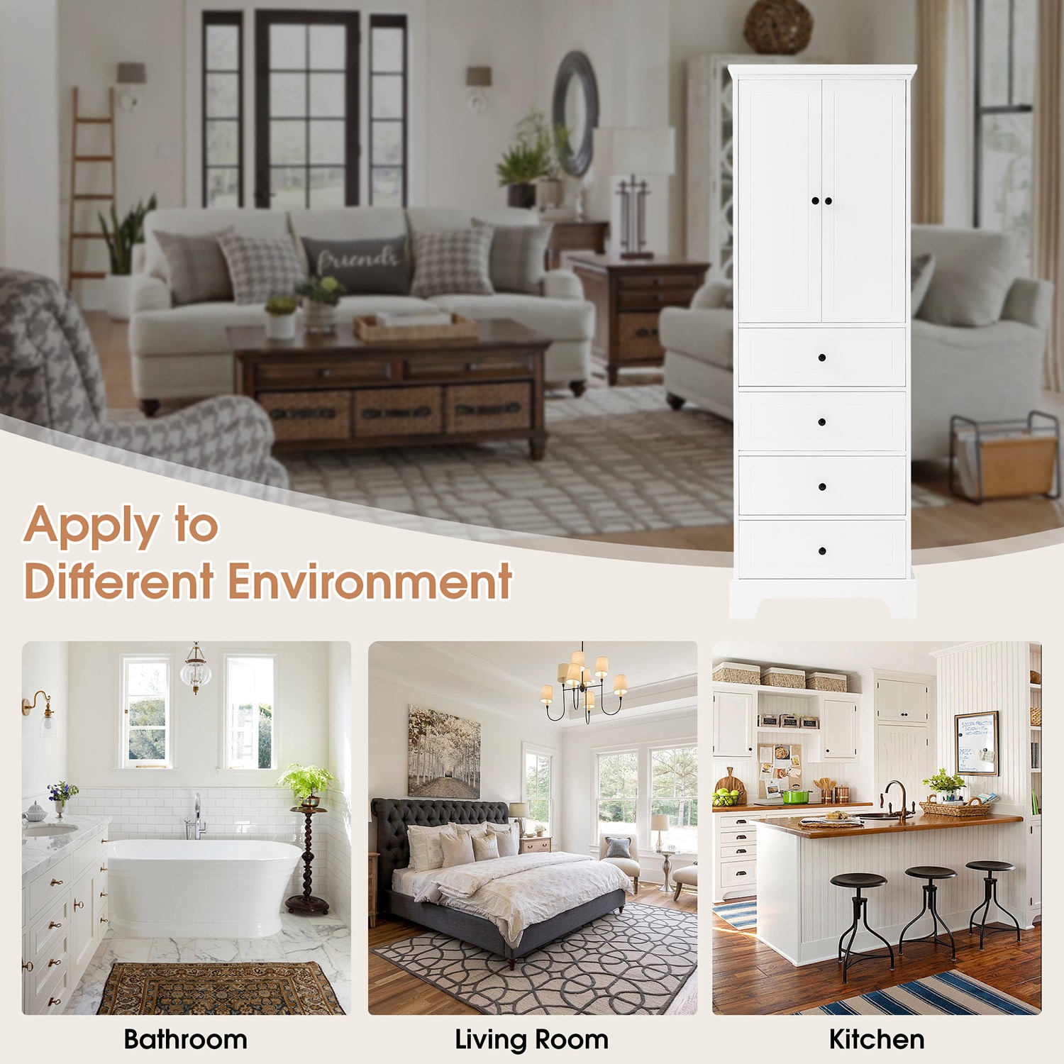 GZMR RUIZ-773687-LC Linen-Cabinets - View #3