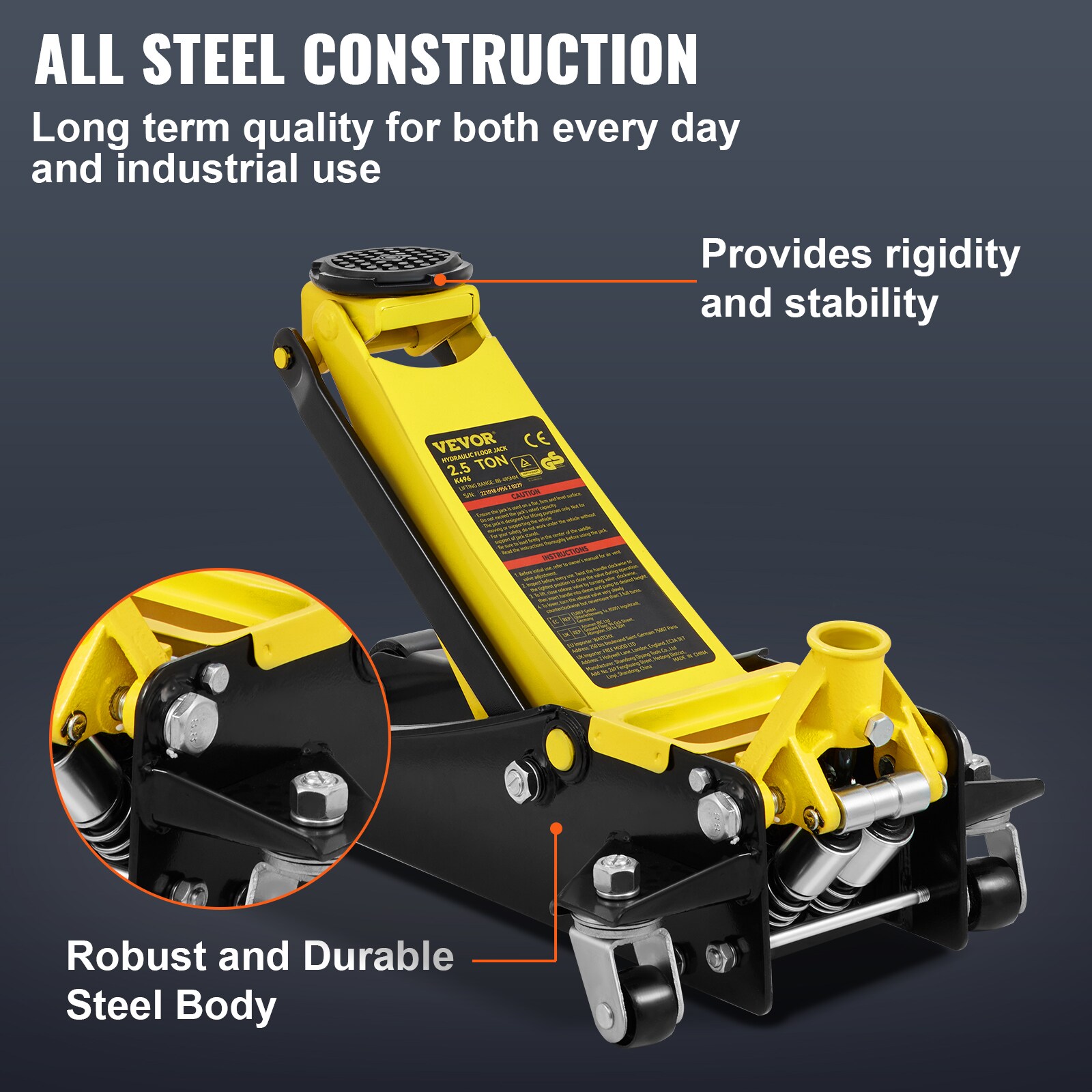 VEVOR SGWSQJDTSG25T7742V0 jacks - View #5