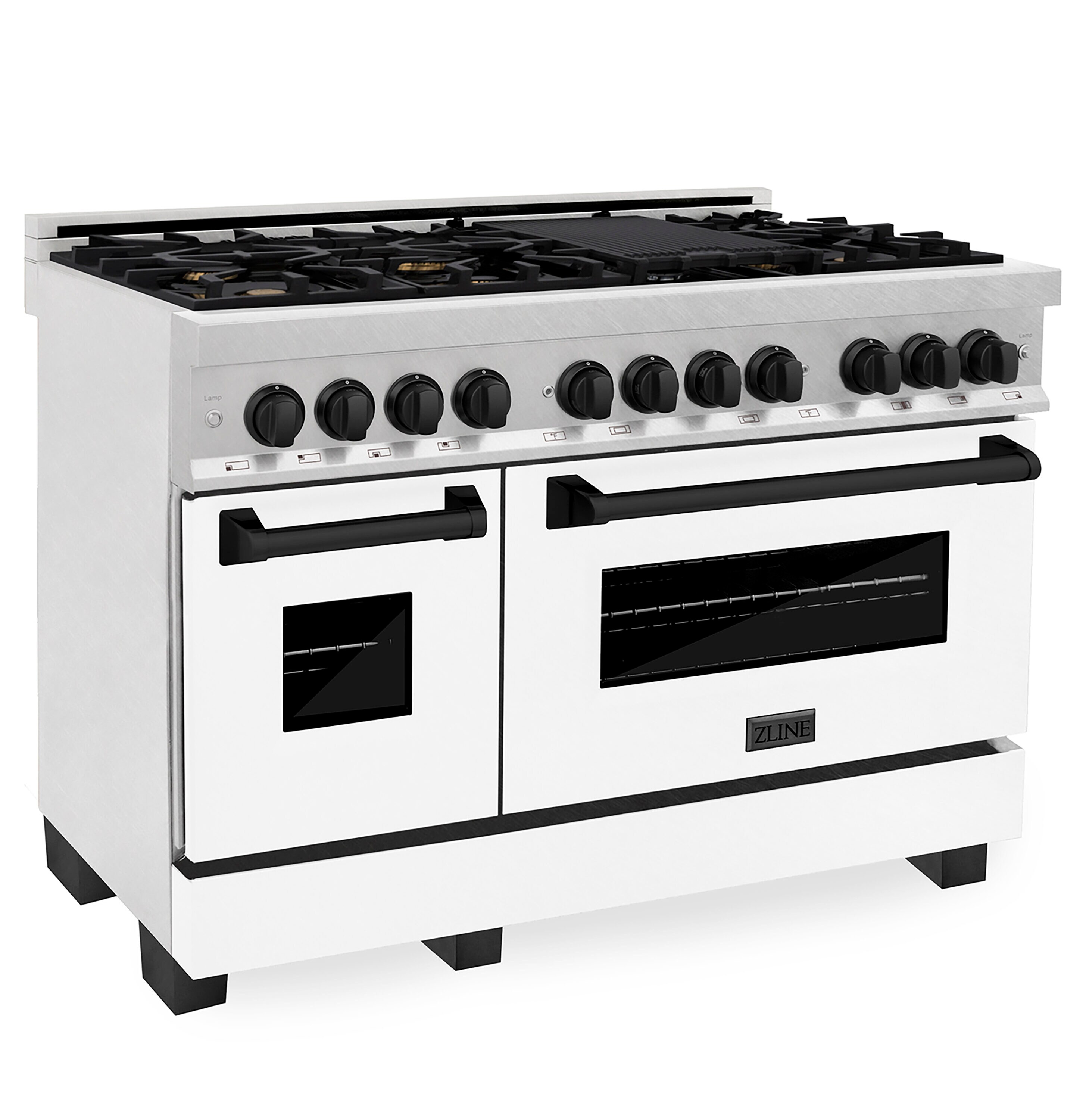 ZLINE KITCHEN & BATH RASZ-WM-48-MB Double-Dual-Fuel-Ranges - View #6