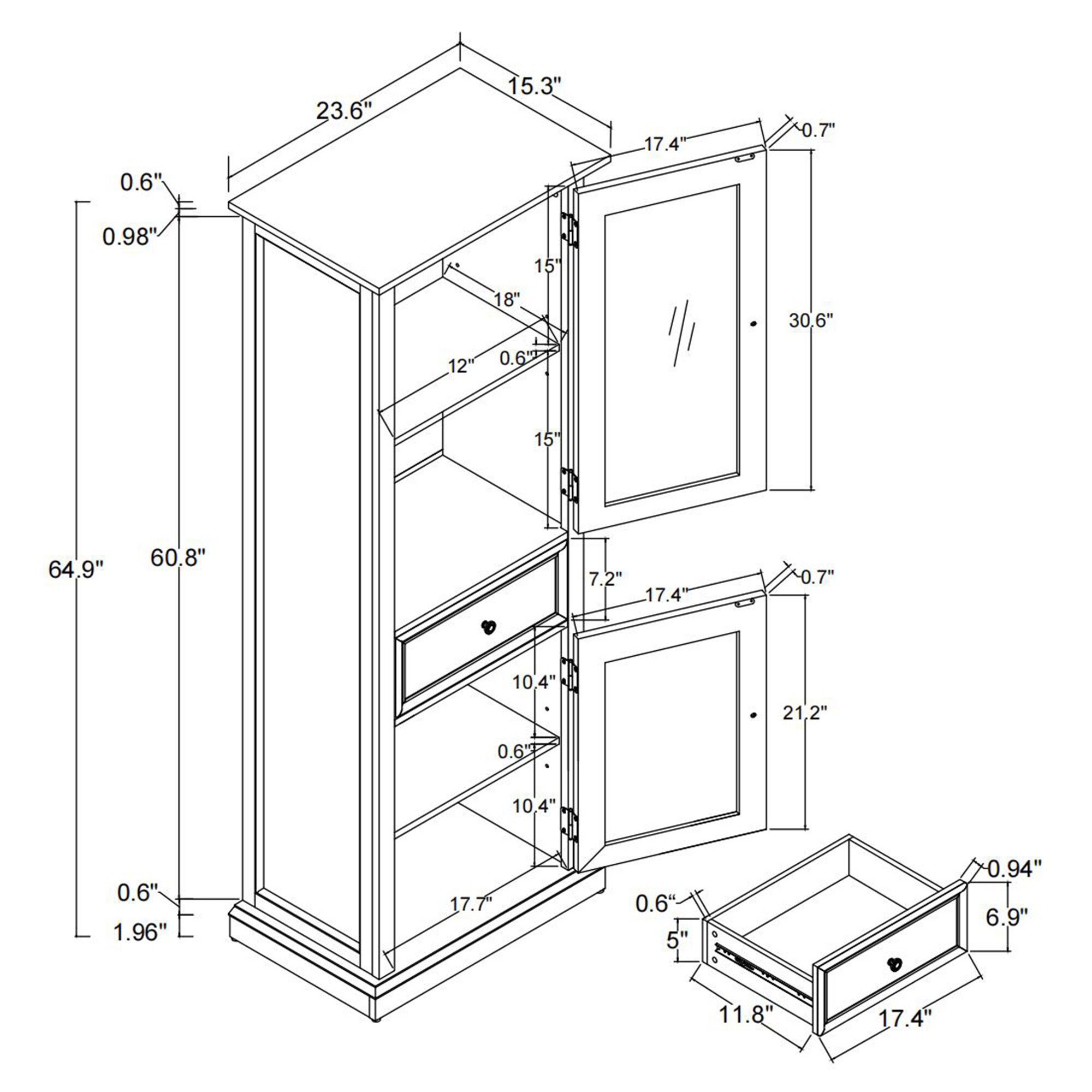 SINOFURN SYC500027BG Dining-Kitchen-Storarge - View #3