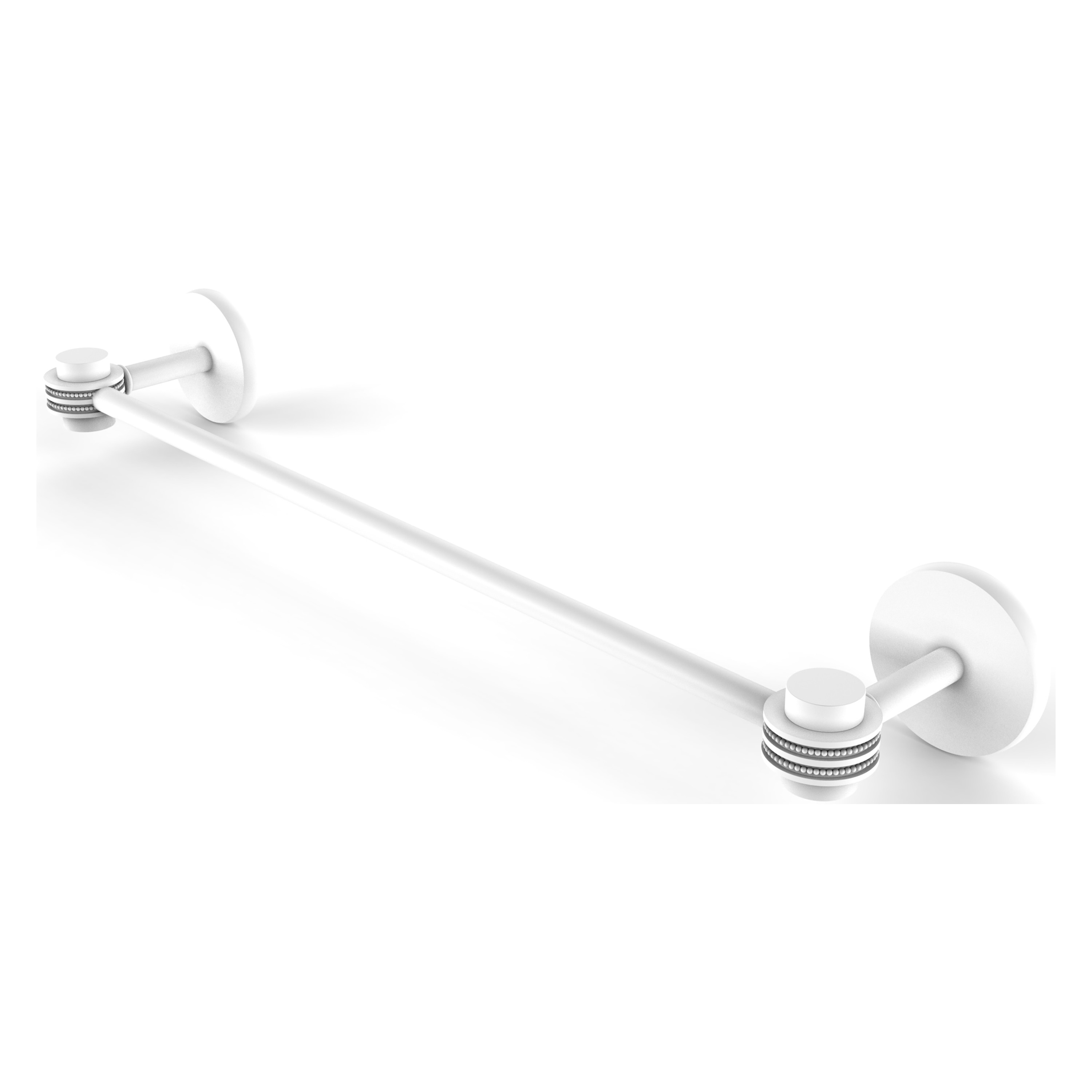 Allied Brass 7131D/18-WHM Satellite Orbit One 18-in Matte White Wall mount Single Towel Bar