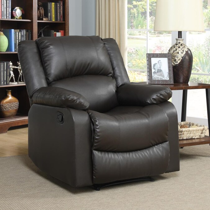 Relax A Lounger Java Faux Leather, Faux Leather Recliners
