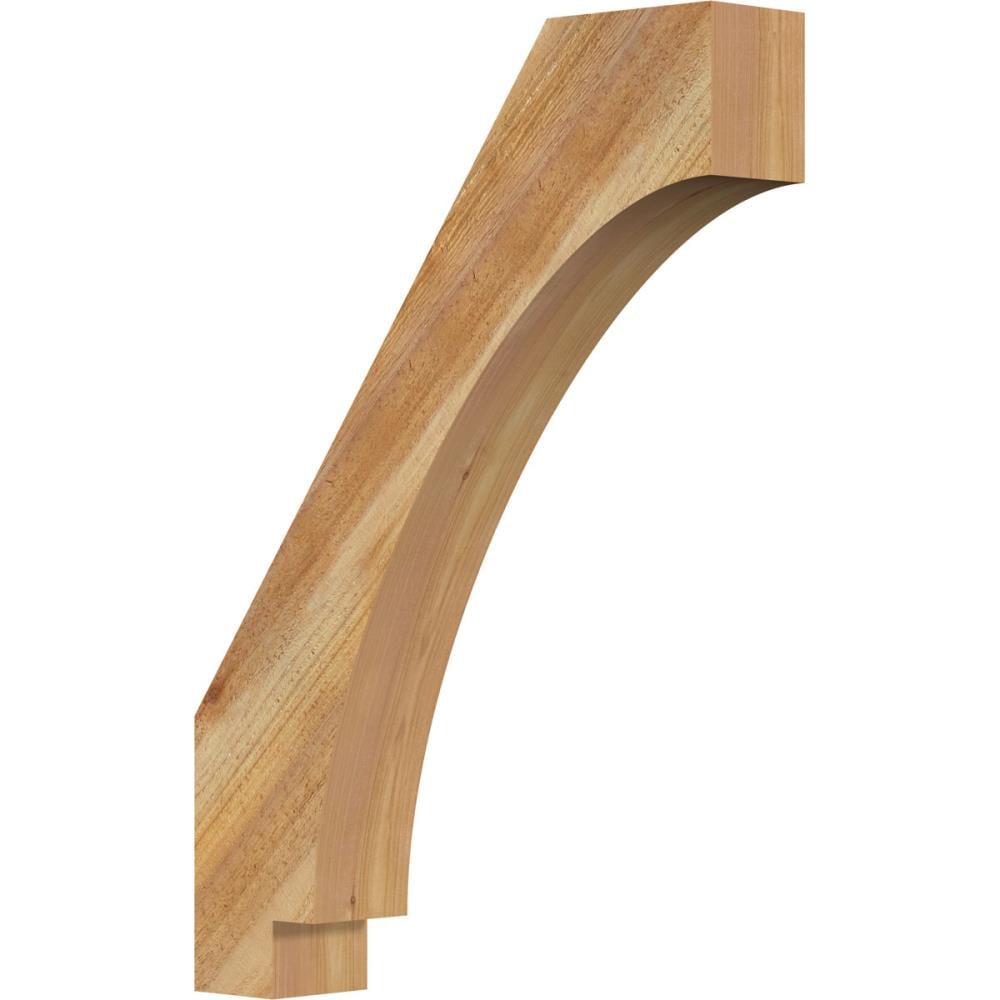 Ekena Millwork BRC04X20X28IMP00RWR 4-in x 20-in x 28-in Western Red Cedar Unfinished Wood Imperial Rough Sawn Knee Brace