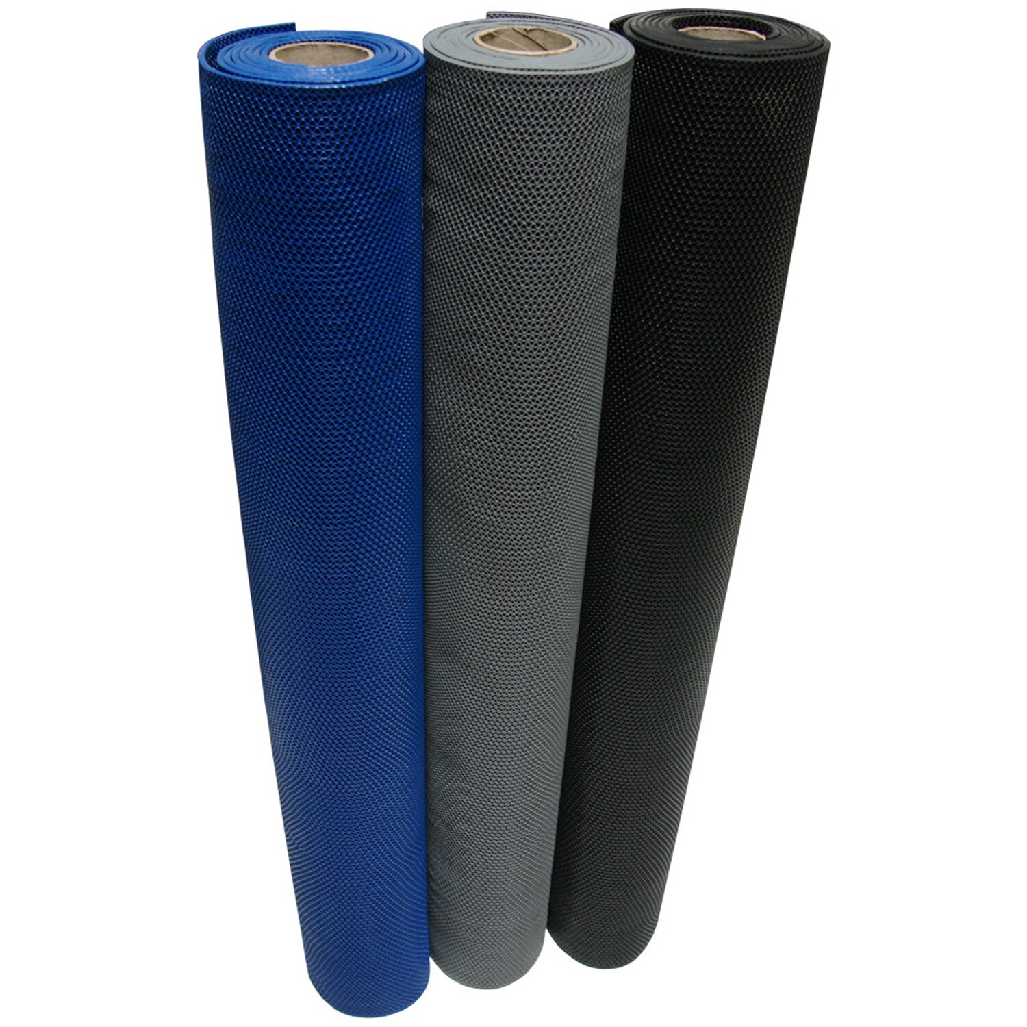 Rubber-Cal S-Grip Blue 3/16 in. x 4 ft. x 10 ft. PVC Drainage Mat