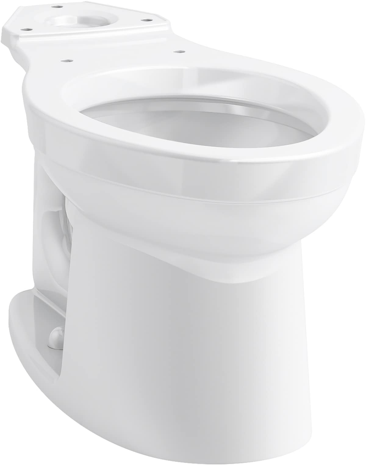 KOHLER Kingston White Elongated Standard Height Toilet Bowl 12-in Rough ...