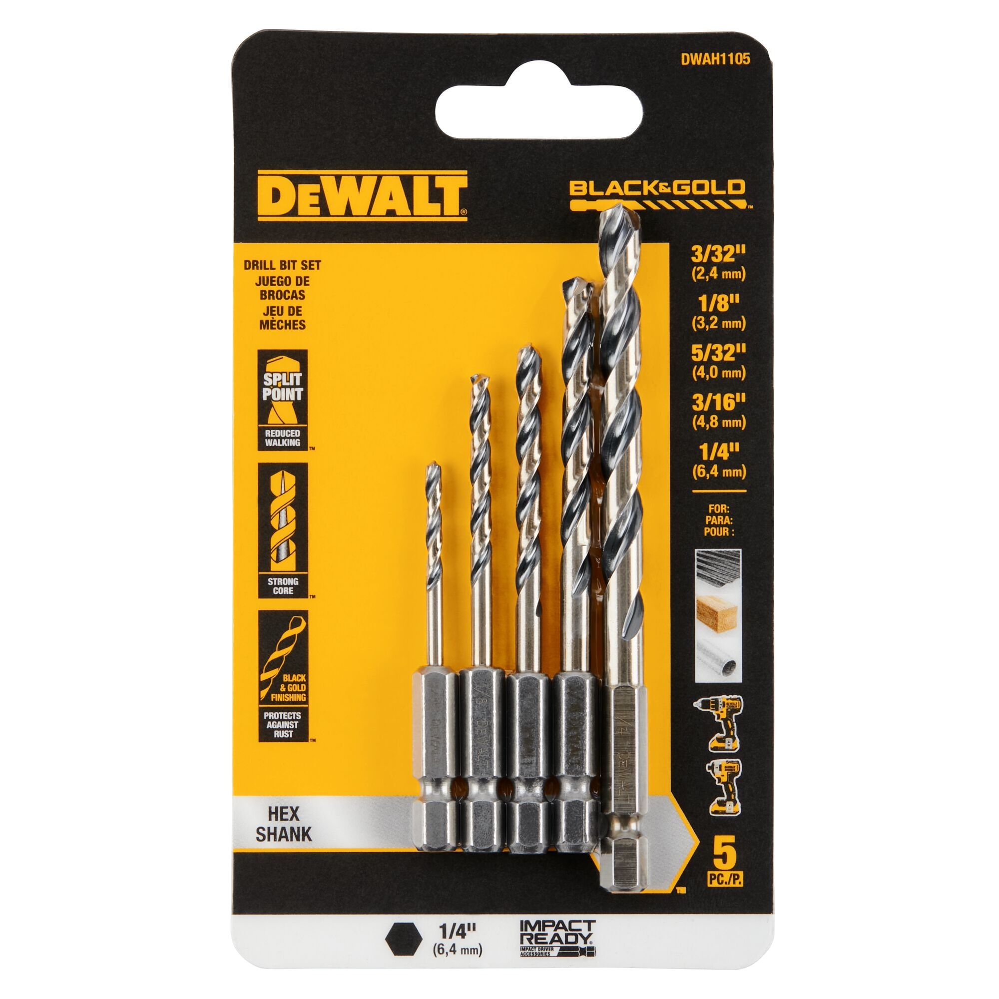 DEWALT DWAH1105 Metal-Twist-Drill-Bits - View #4