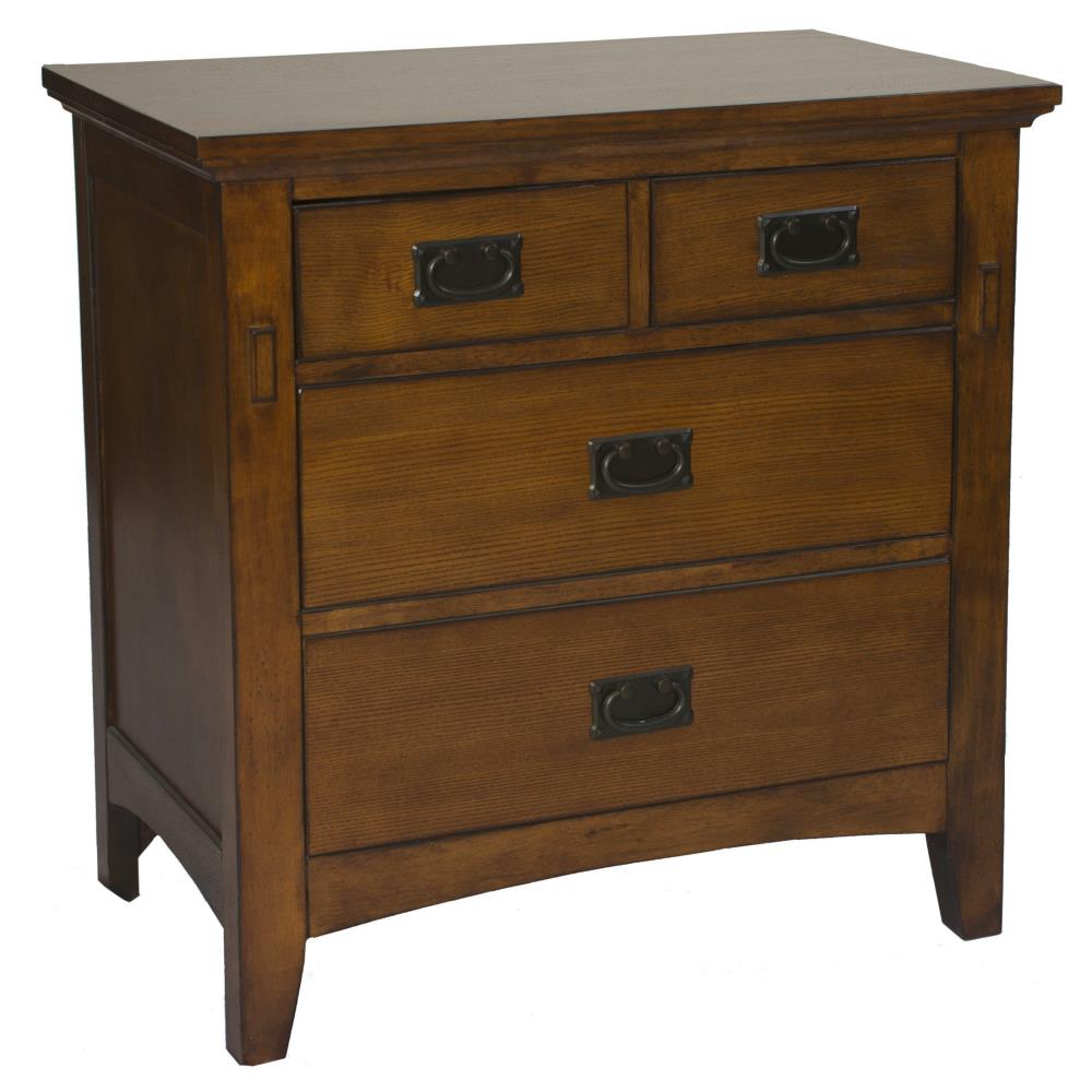 Sunset Trading Tremont Bedroom Distressed Warm Chestnut Brown Oak Nightstand In The Nightstands Department At Lowes Com