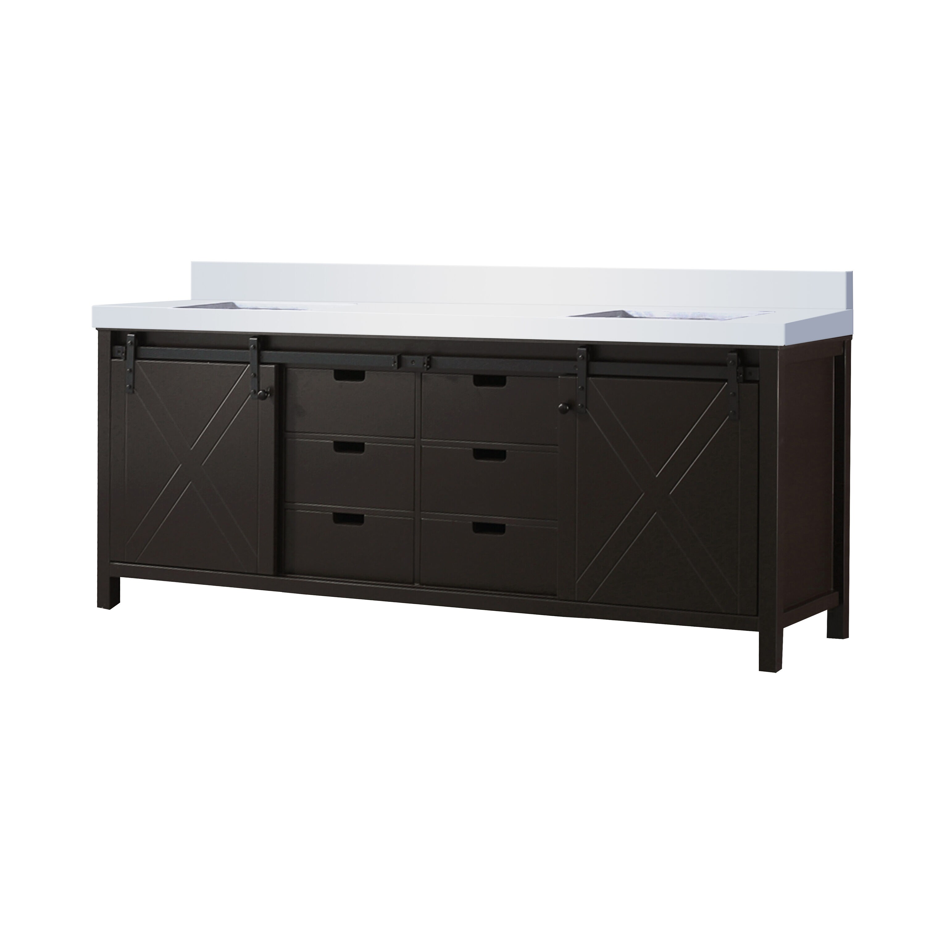 Lexora LVM84DC300 Bath-Vanity-Combo - View #3