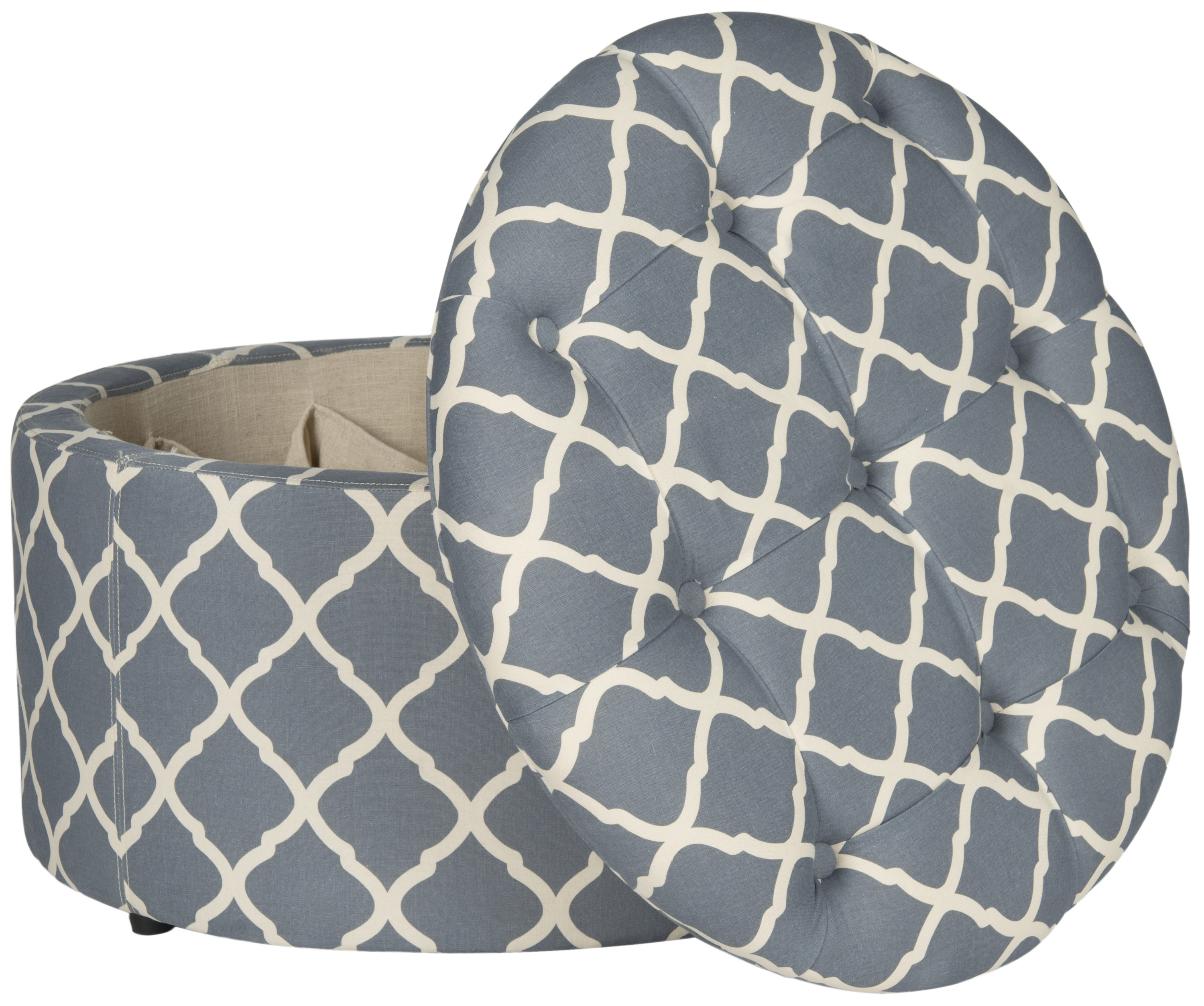Safavieh MCR1005G Indoor-Ottomans - View #2