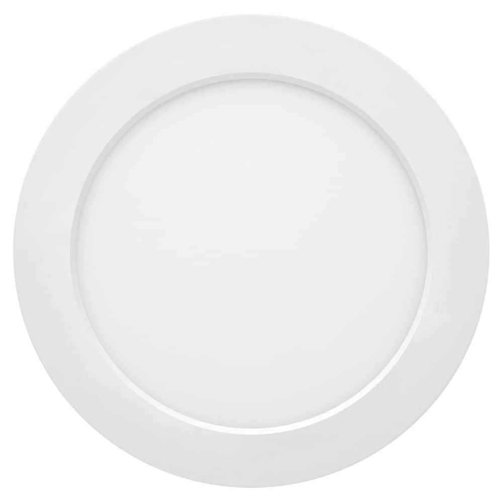 White Matte Round LED Flush Mount Ceiling Light
