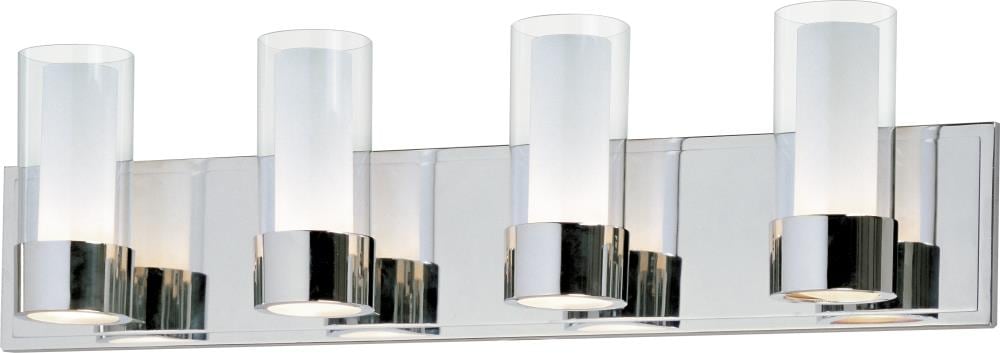 Maxim Lighting Silo 27-in 4-Light Polished Chrome LED Modern ...