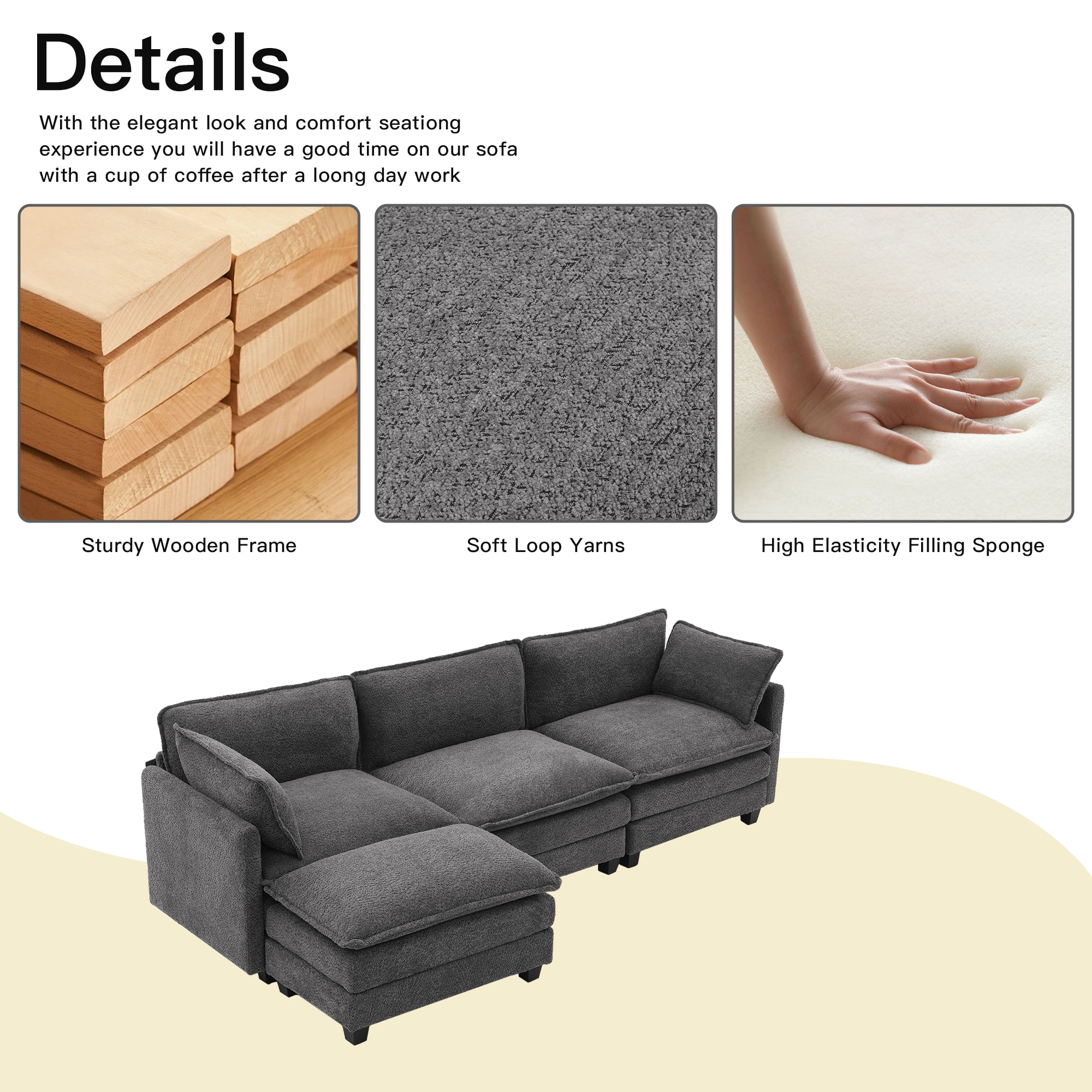 VOUA SAF-DXGQQ-DG Sofas-Loveseats - View #8