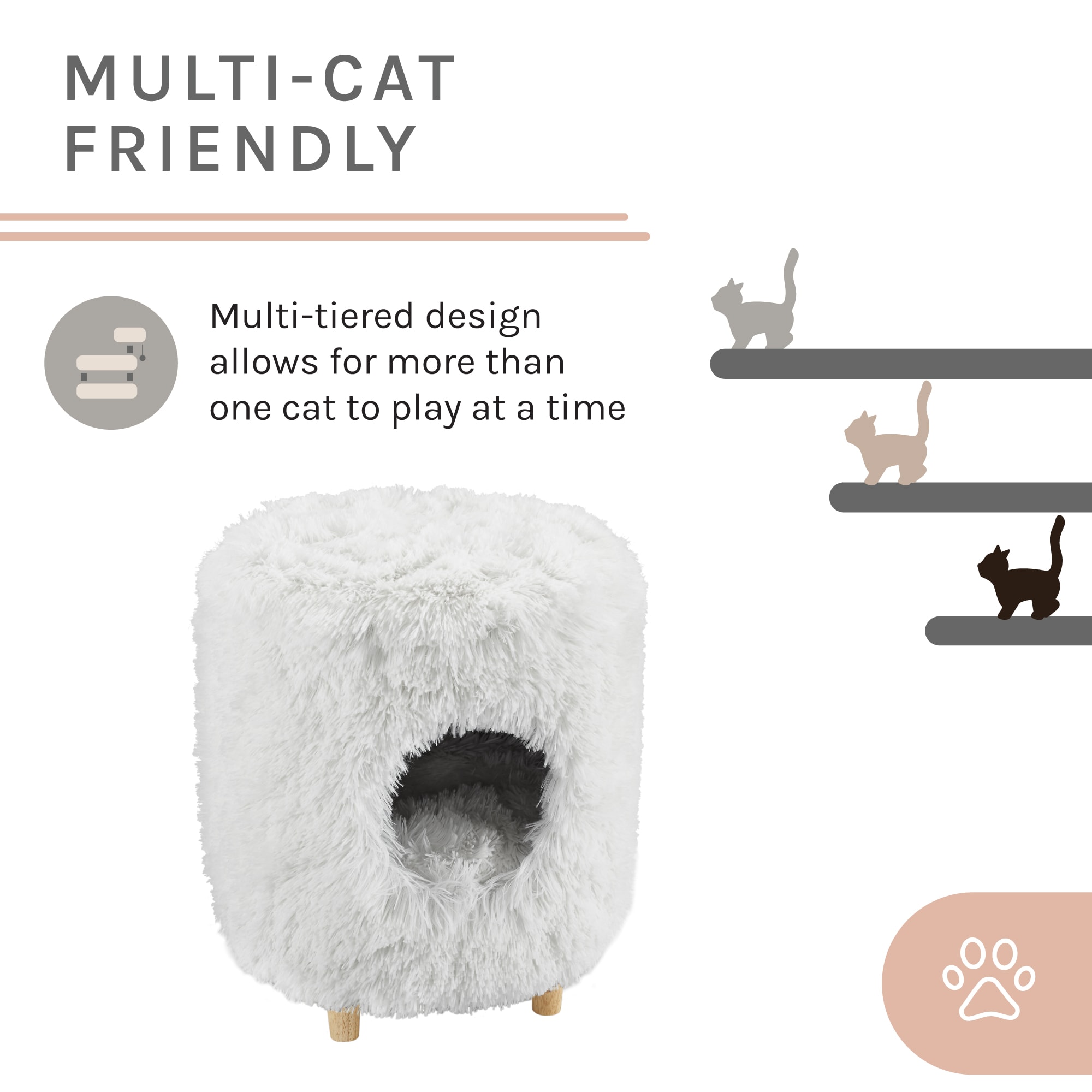 Sam's Pets SP-CT1262WH Cat-Trees - View #8