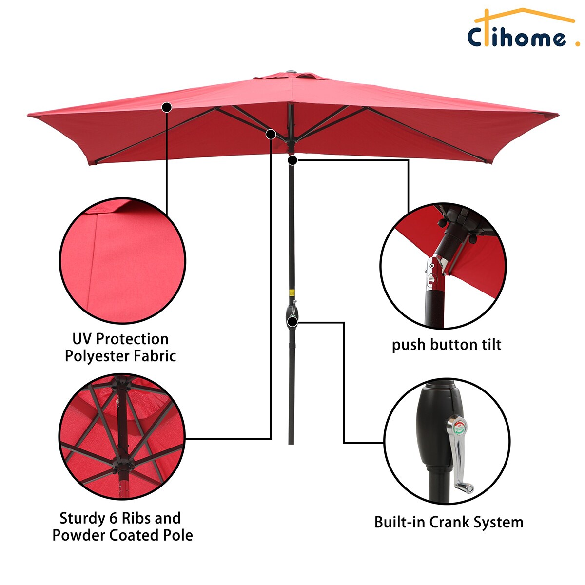Clihome AL-01AUM-5 Umbrellas-2 - View #5