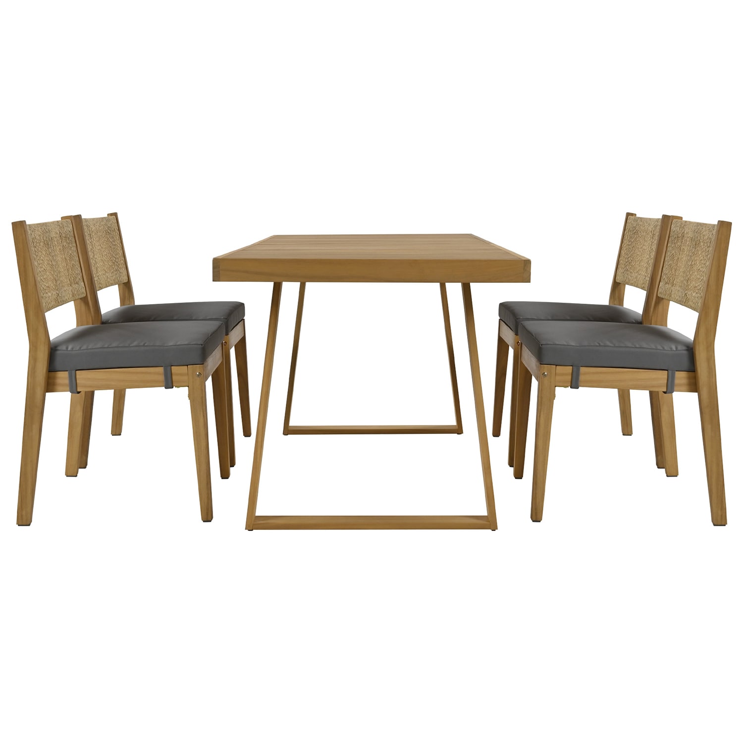 SINOFURN SYA020355GY Patio-Dining-Sets - View #2