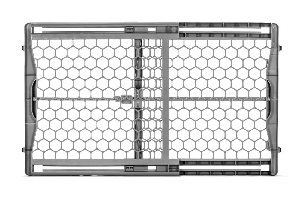 Regalo 0722 42-in x 23-in Pressure Mounted Gray Plastic Safety Gate