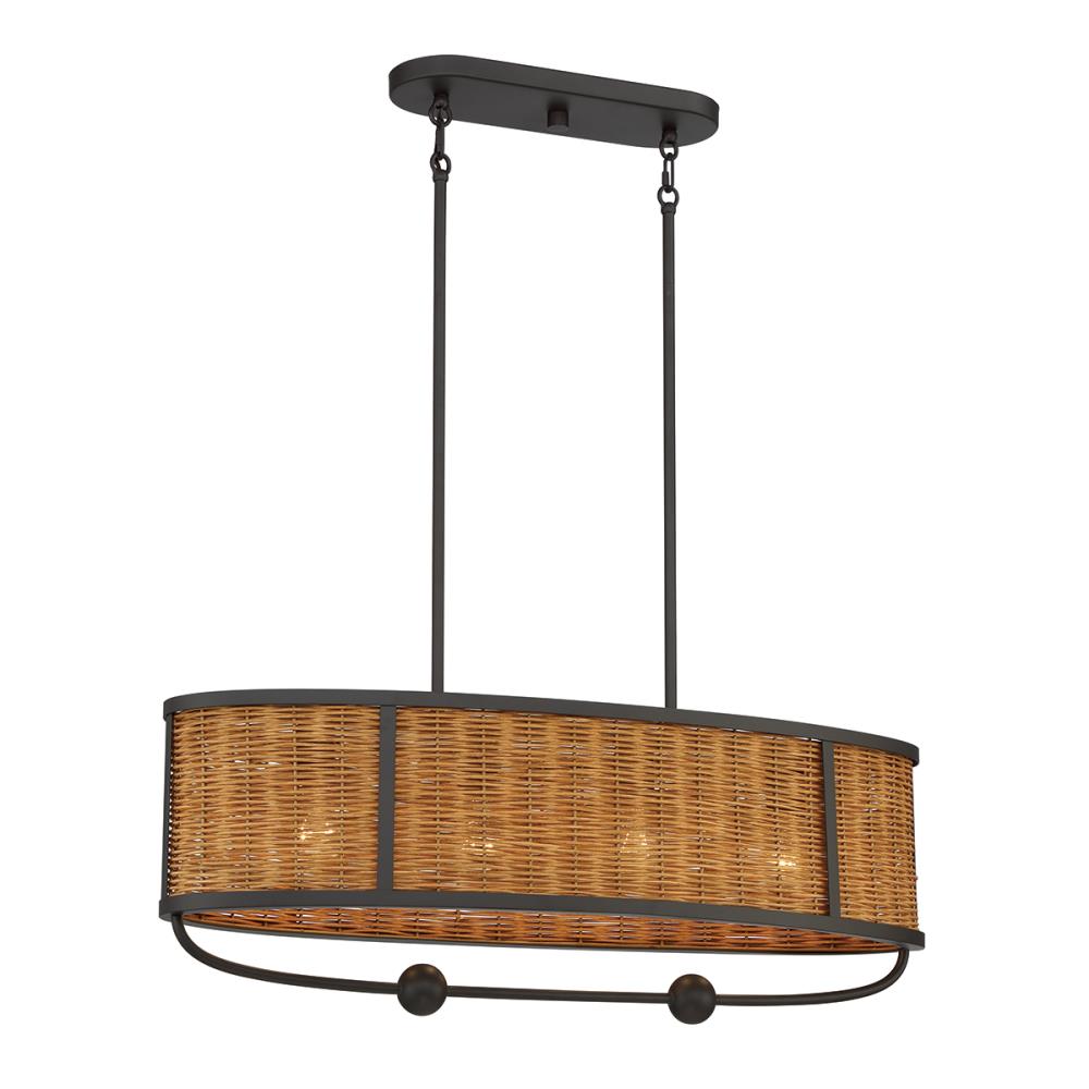 Eurofase 38160-011 Comparelli 4 -Light Bronze Transitional For Use in Dining Rooms, Foyers, Kitchens, Living Rooms Chandelier
