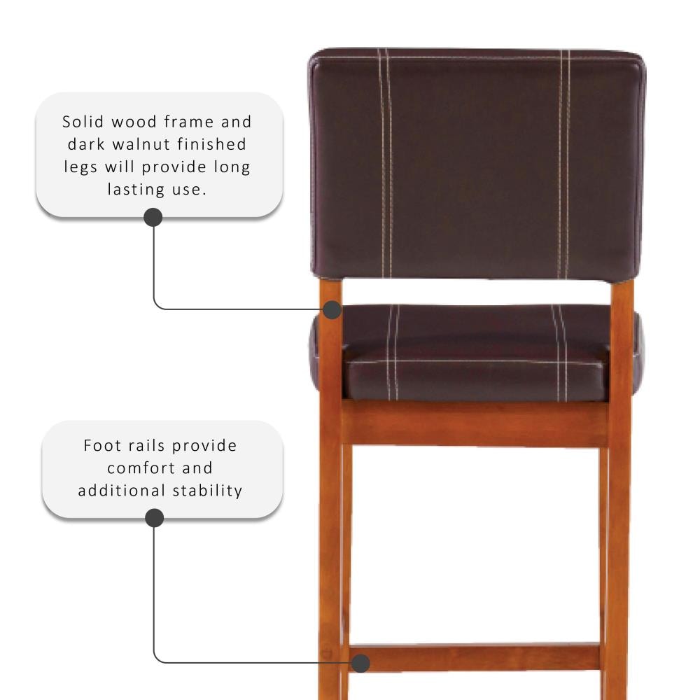 Linon 0210VBRN121-01-KD stools - View #9