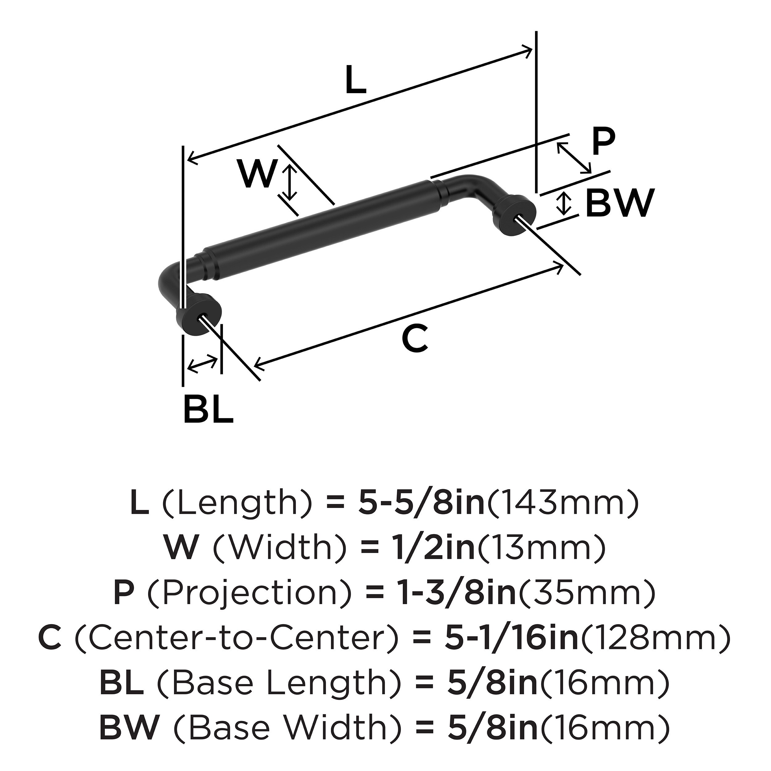 Amerock BP37663MB Cabinet-Pulls - View #4