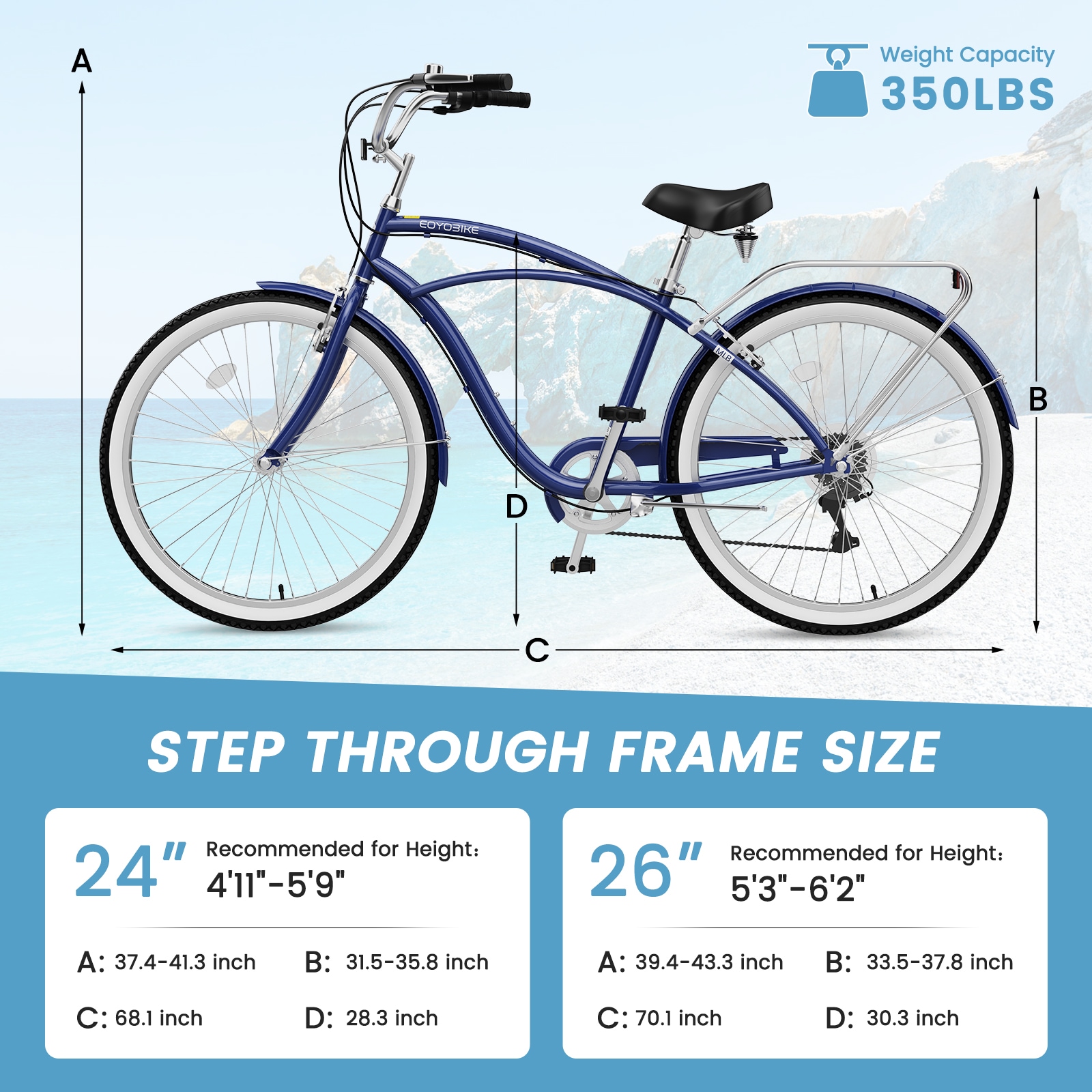 MOONCOOL B2MLB-M26BL-A2-LS3 bikes - View #2