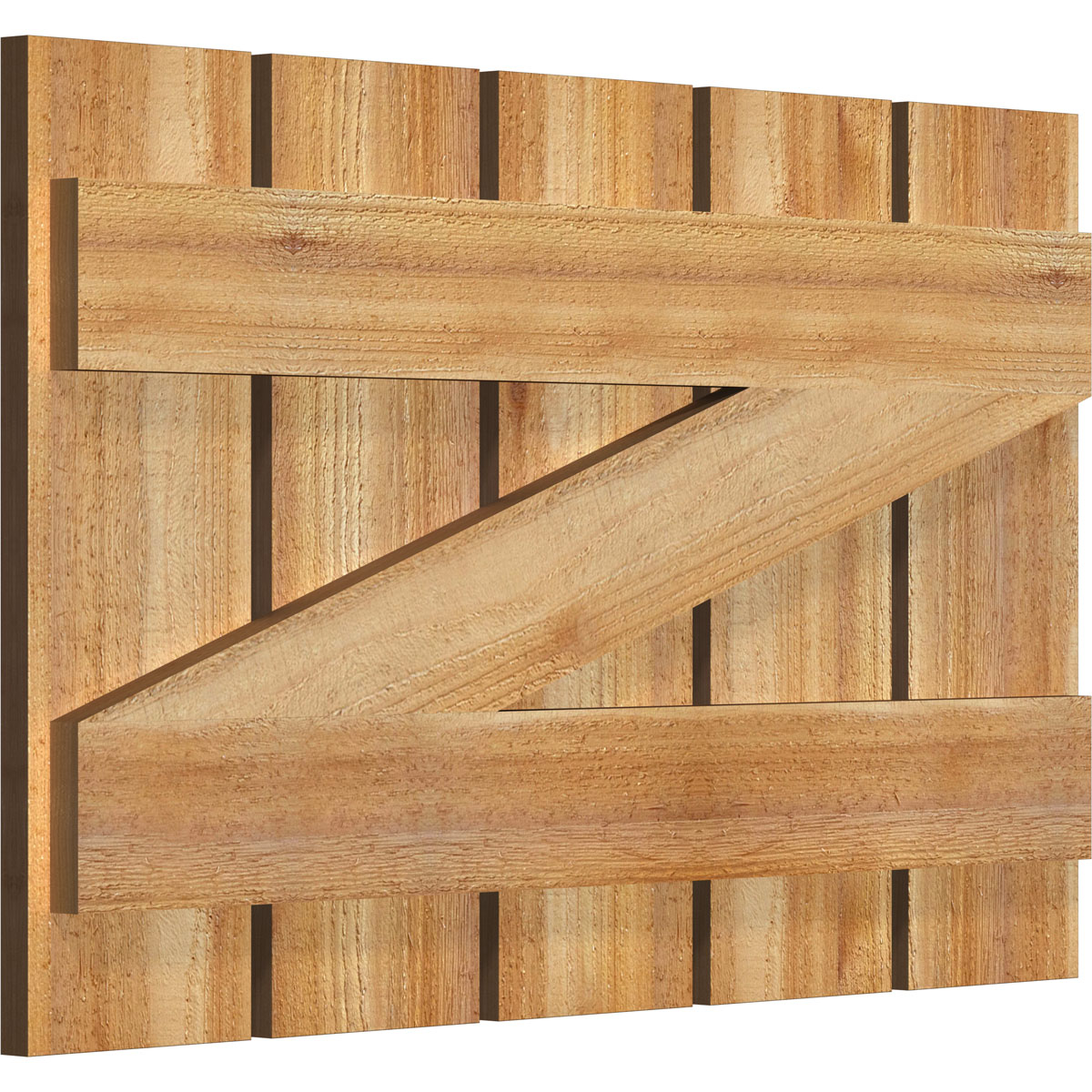 Ekena Millwork RBS06Z29X018RWR Exterior-Shutters - View #2
