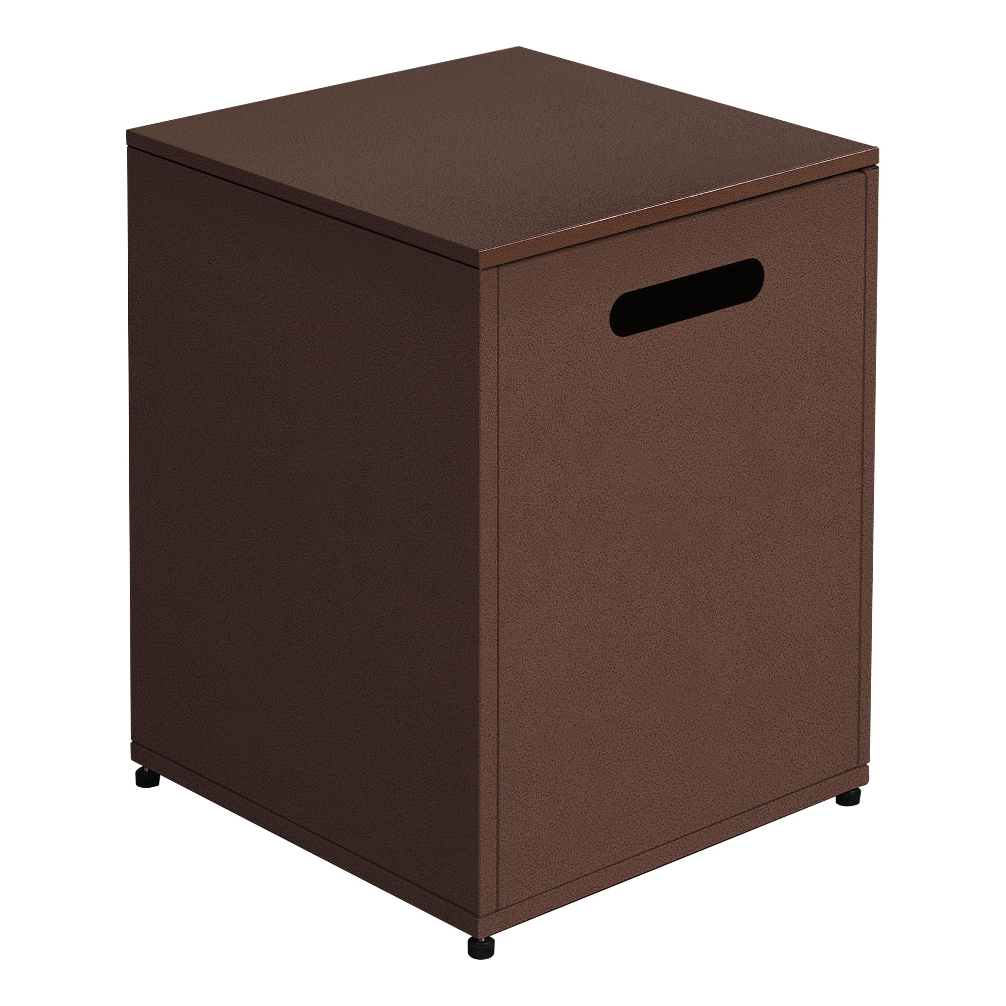 Patio Watcher LS-KDWST-TP-BR Tank cover table Square End Table 16-in W x 16-in L