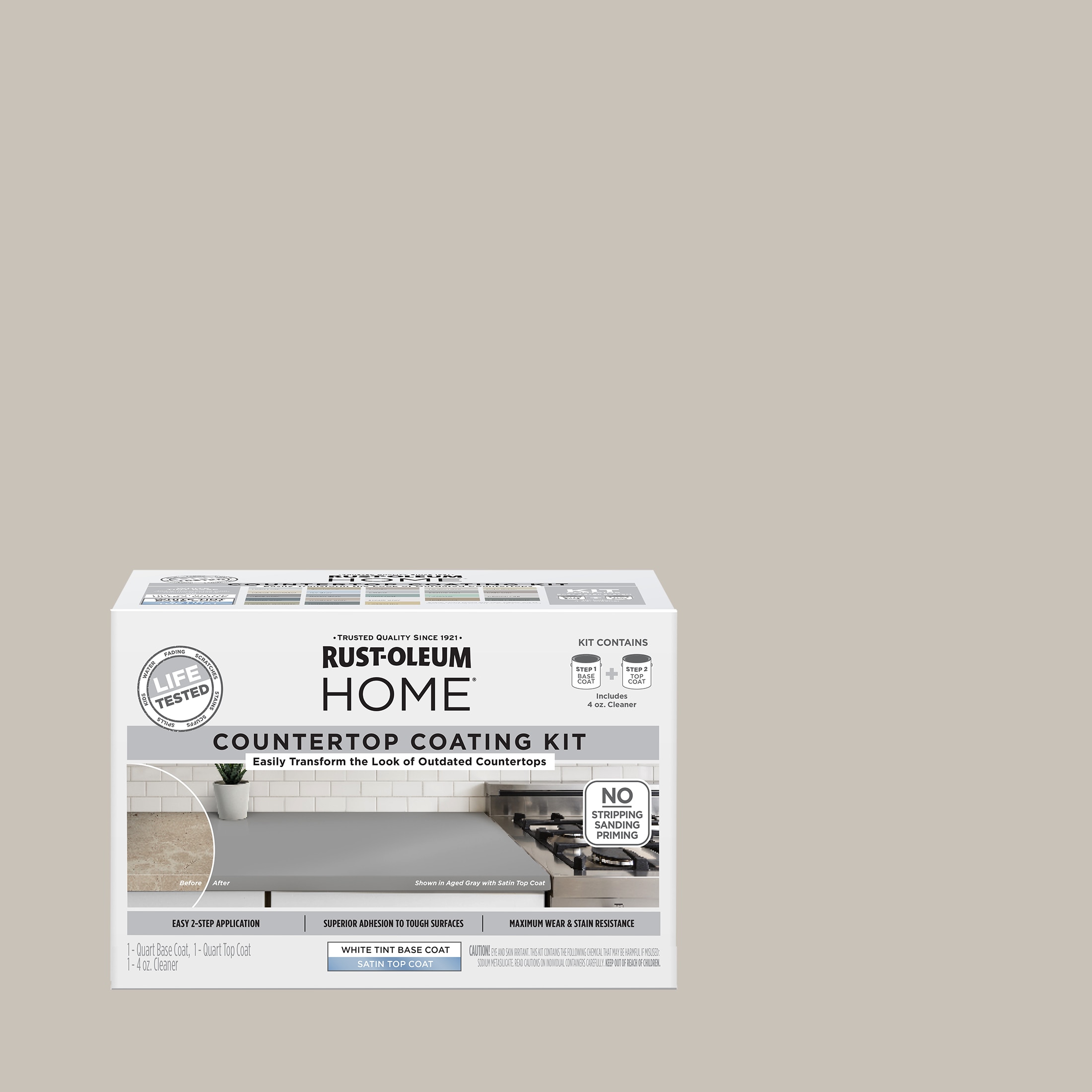 Rust-Oleum 38496207T  Home Gray Owl Satin Countertop Refinishing kit