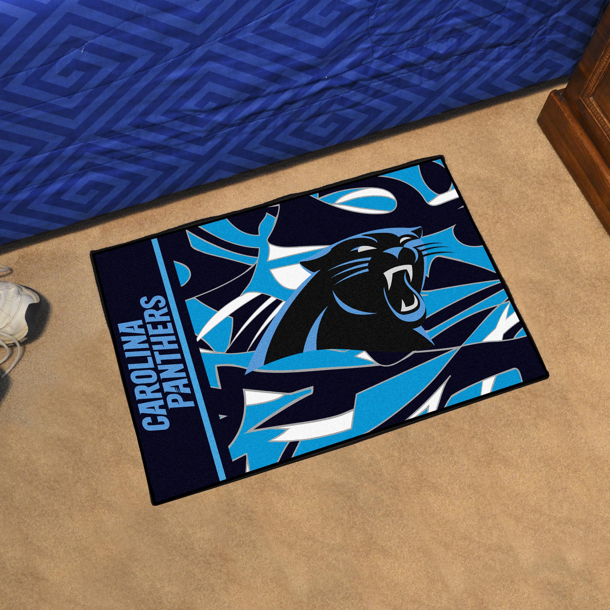 Carolina Panthers Embroidered Car Mat Set â€“ Carpet