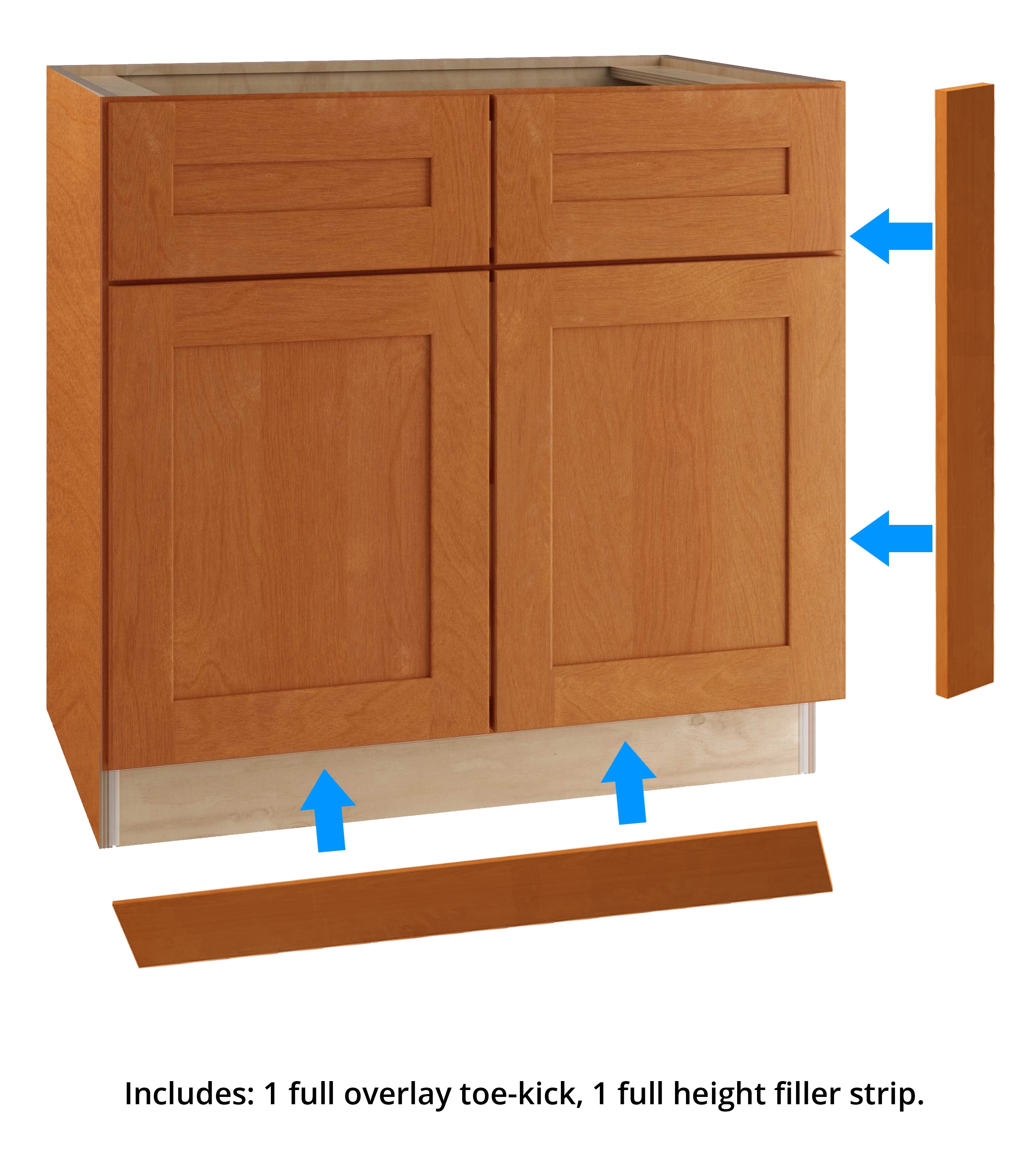 Luxxe Cabinetry B36-HCN Cabinets-Kitchen - View #4