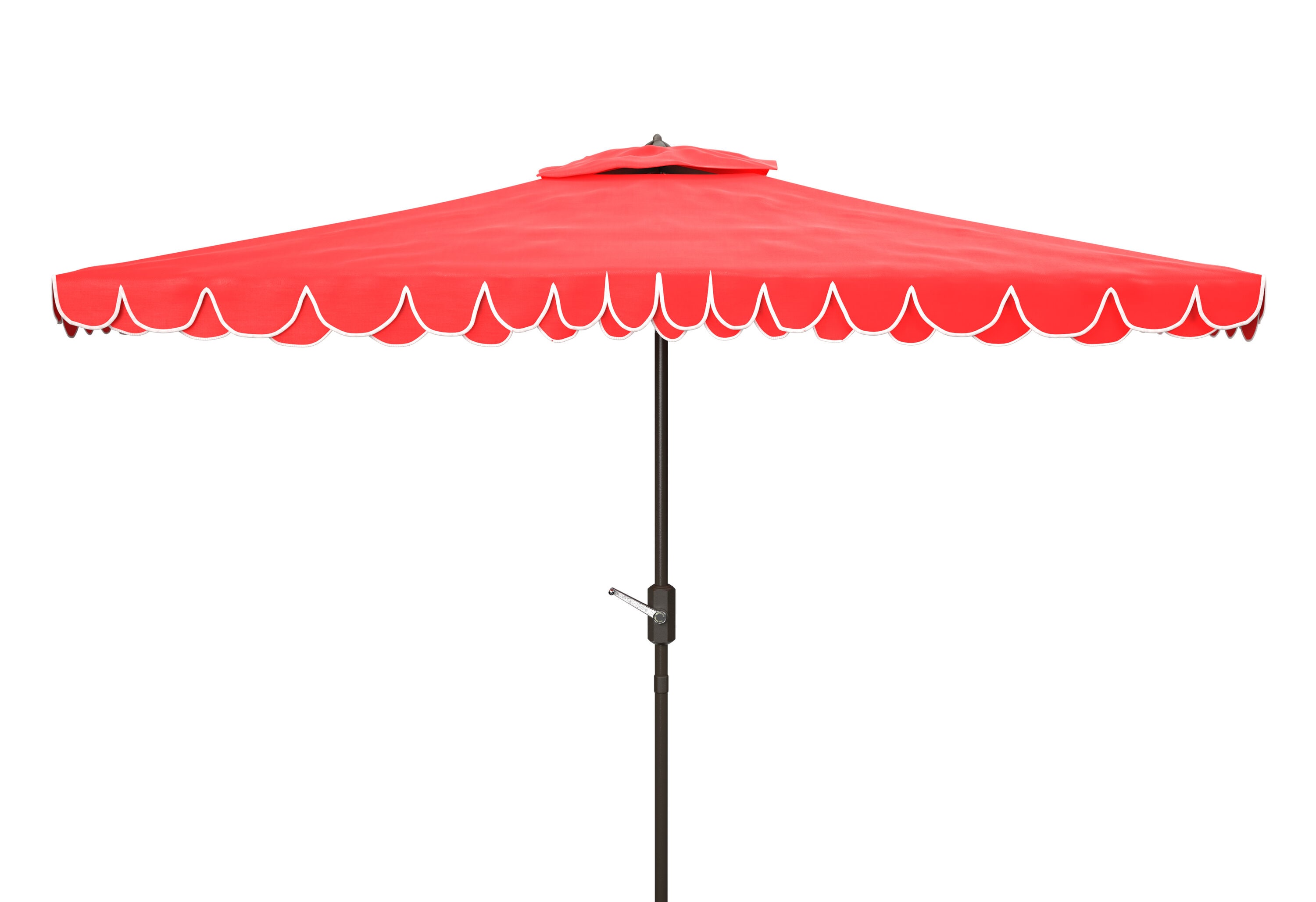 Safavieh PAT8306D 9.84-ft Aluminum Red Auto-tilt Market Patio Umbrella