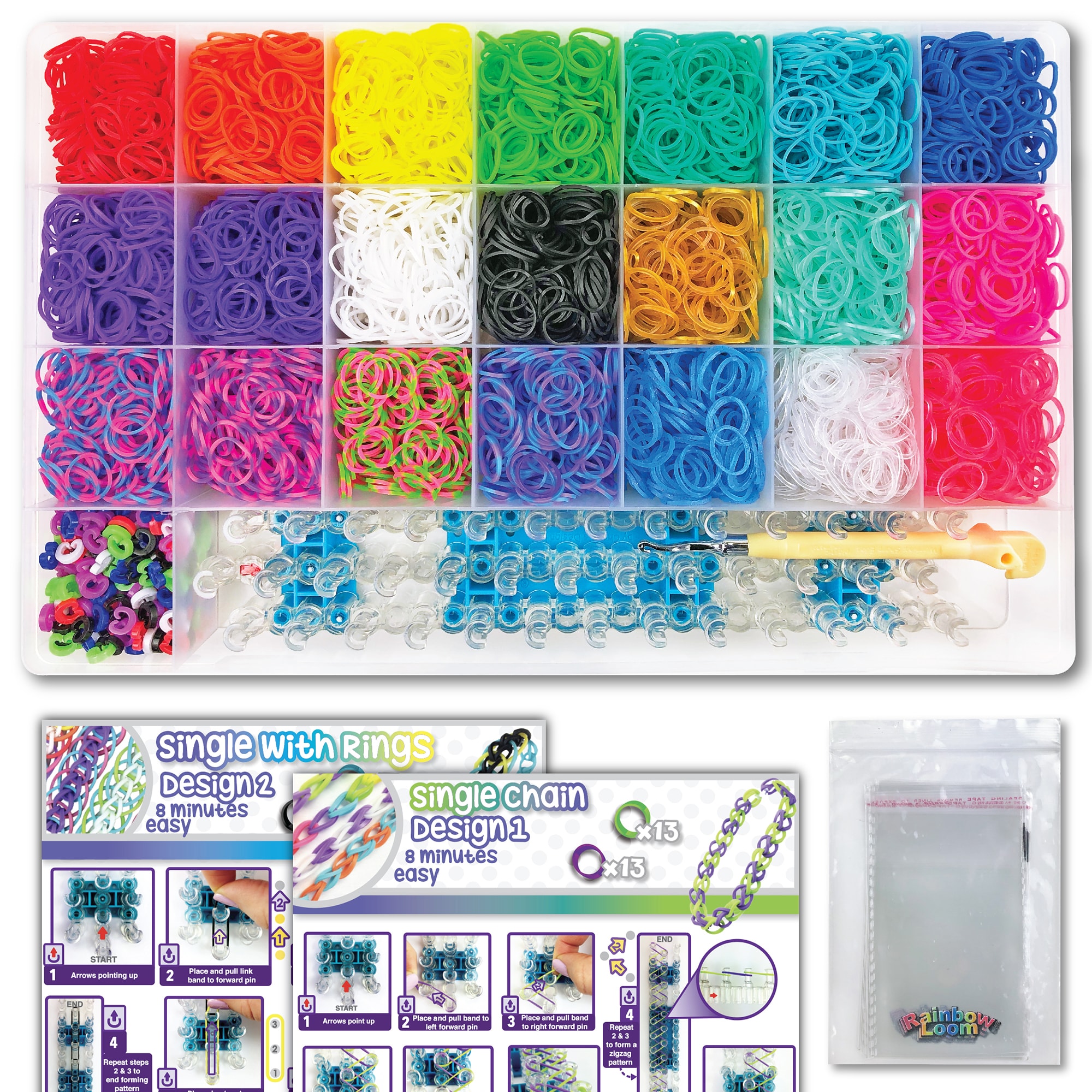 Alysontech 15000 Loom Rubber Band Refill Kit in 31 Colors, India | Ubuy
