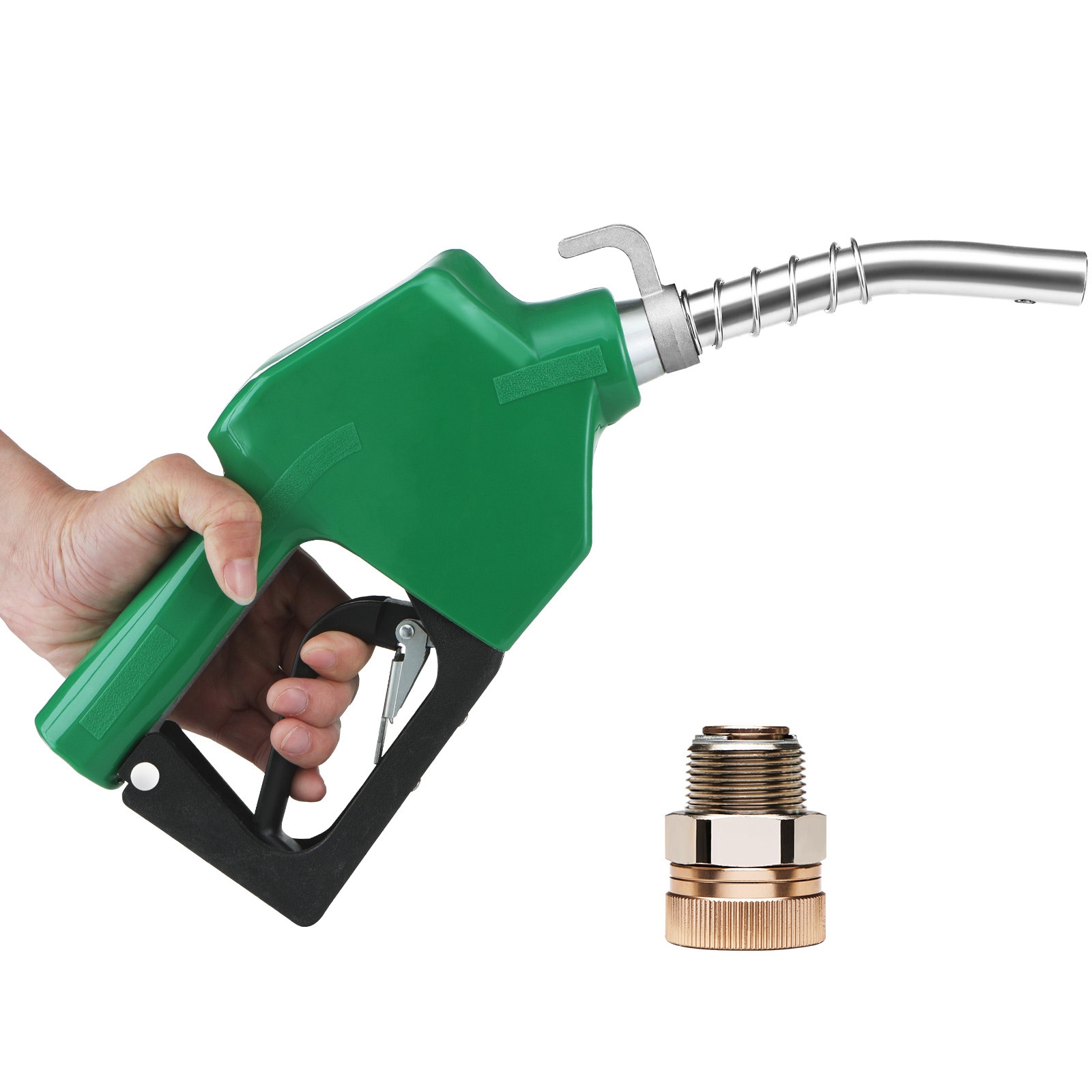 60L/Min Electric Fuel Transfer Pump Kits w/Nozzle for Oil Fuel Diesel 550W  16GPM