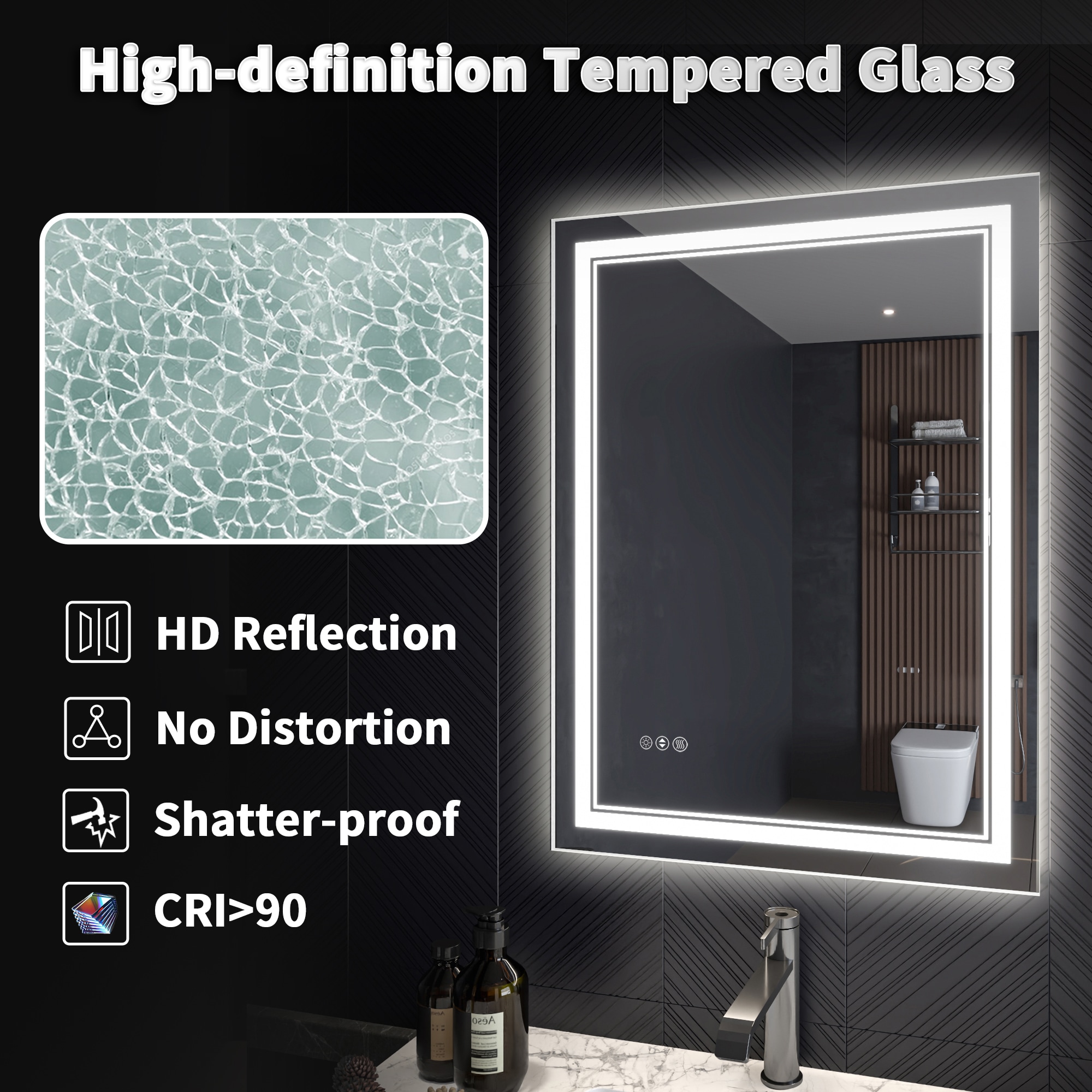 AAZJ CL-MR2432 Framed-Bath-Mirrors - View #4